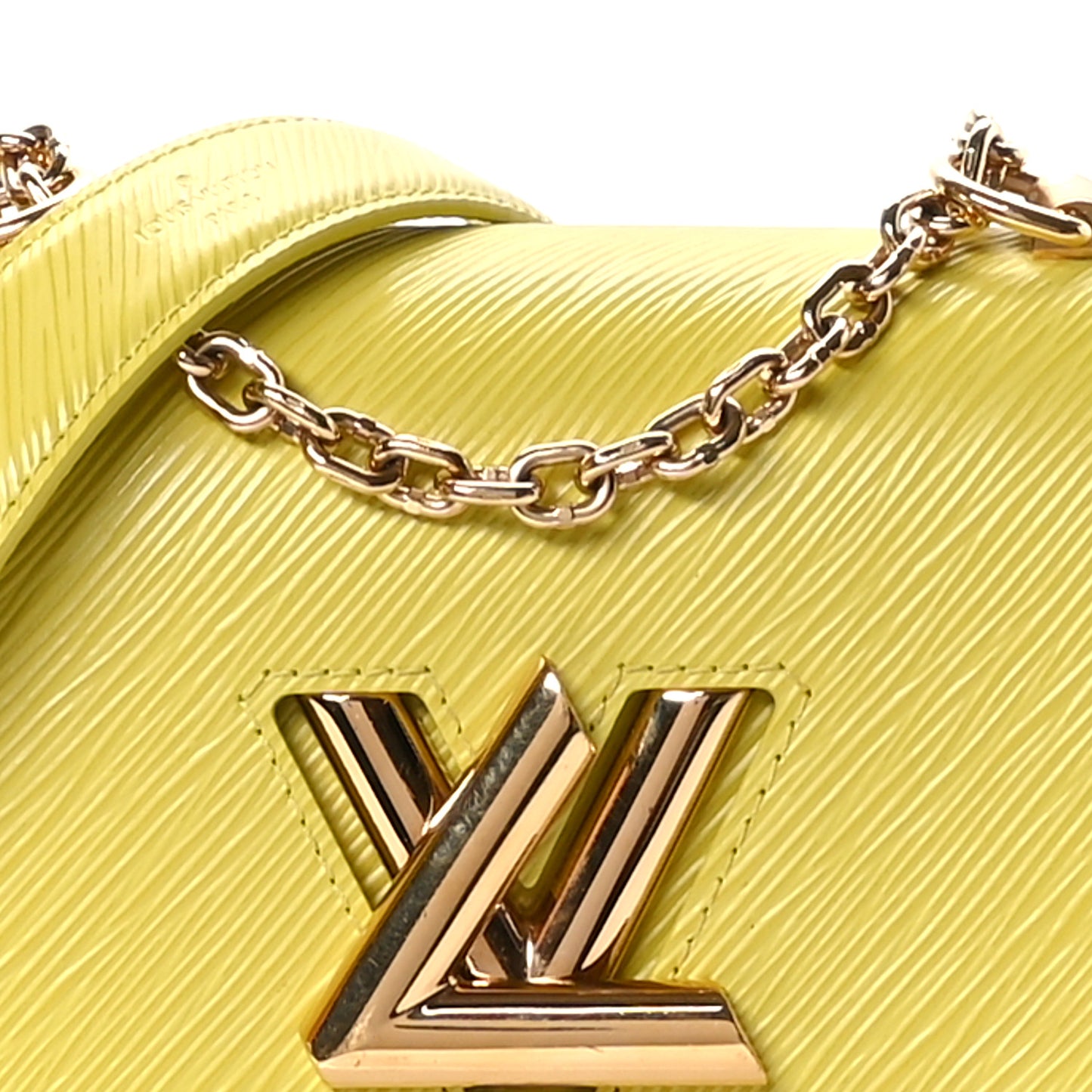 Epi Twist Shoulder Bag PM Citron Yellow