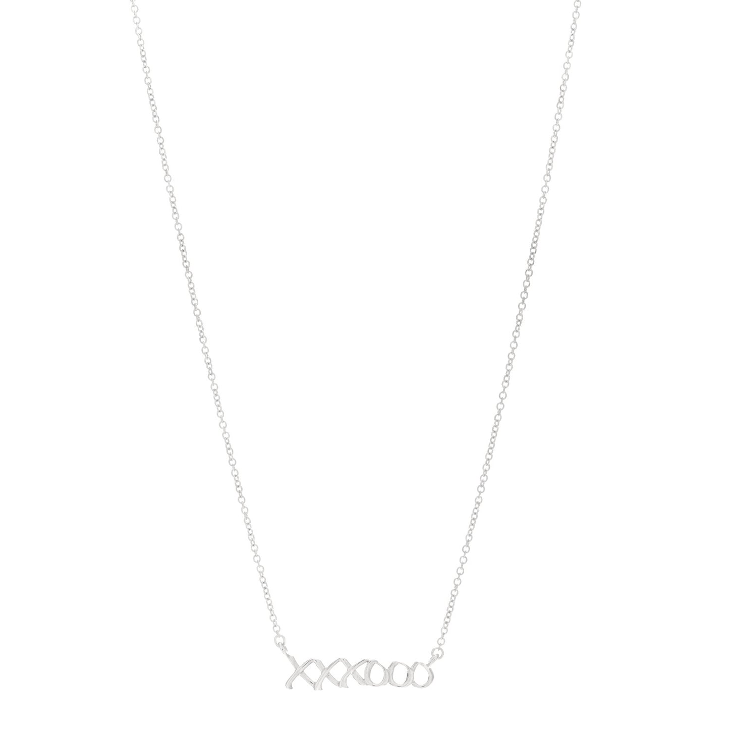 Sterling Silver Paloma's Graffiti Love and Kisses Pendant Necklace