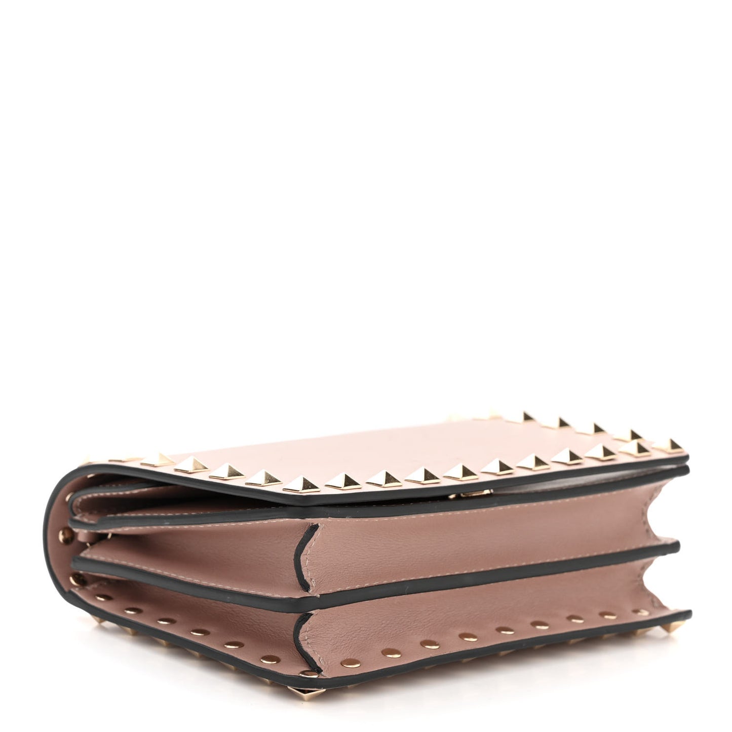 Vitello Rockstud Wallet on Chain Poudre