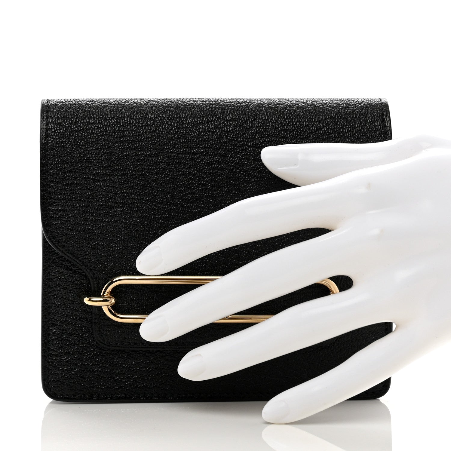 Hermes Chevre Mysore Roulis Slim Wallet Black 2 of 9