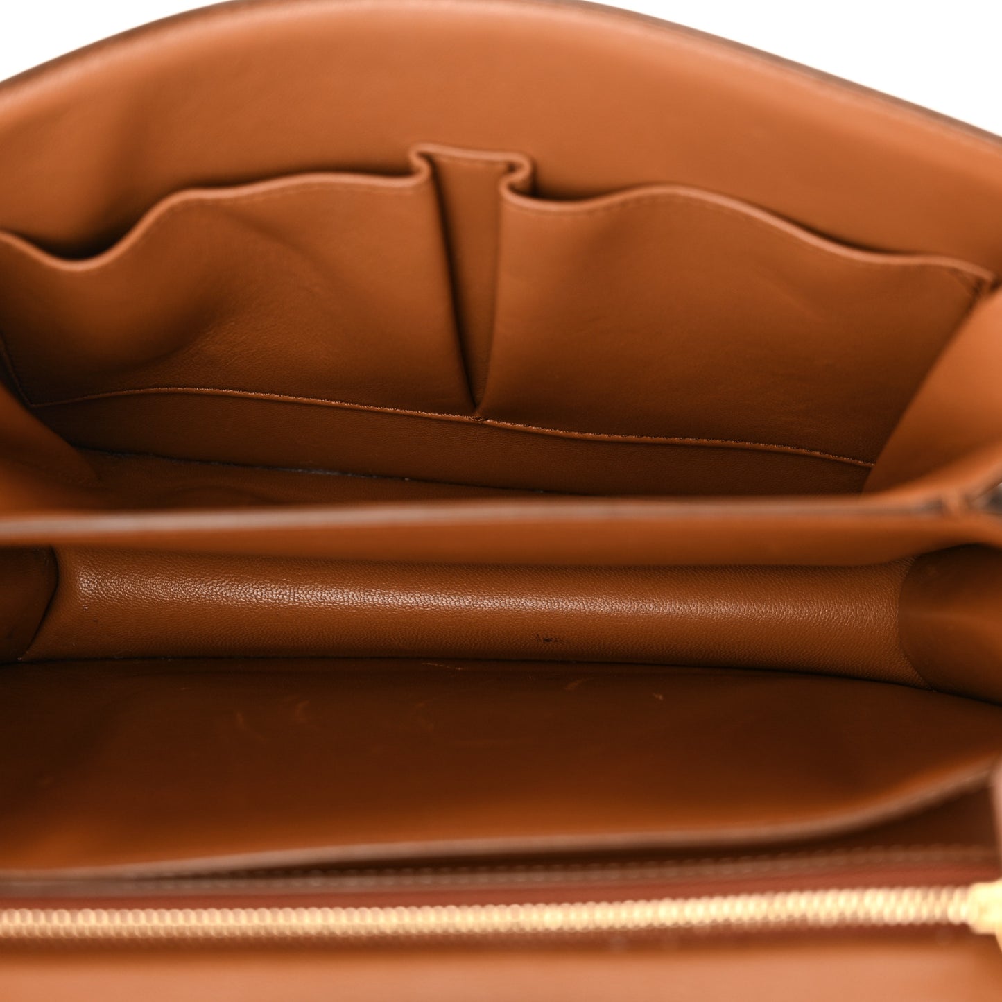 Natural Calfskin Medium Classic Box Flap Bag Tan