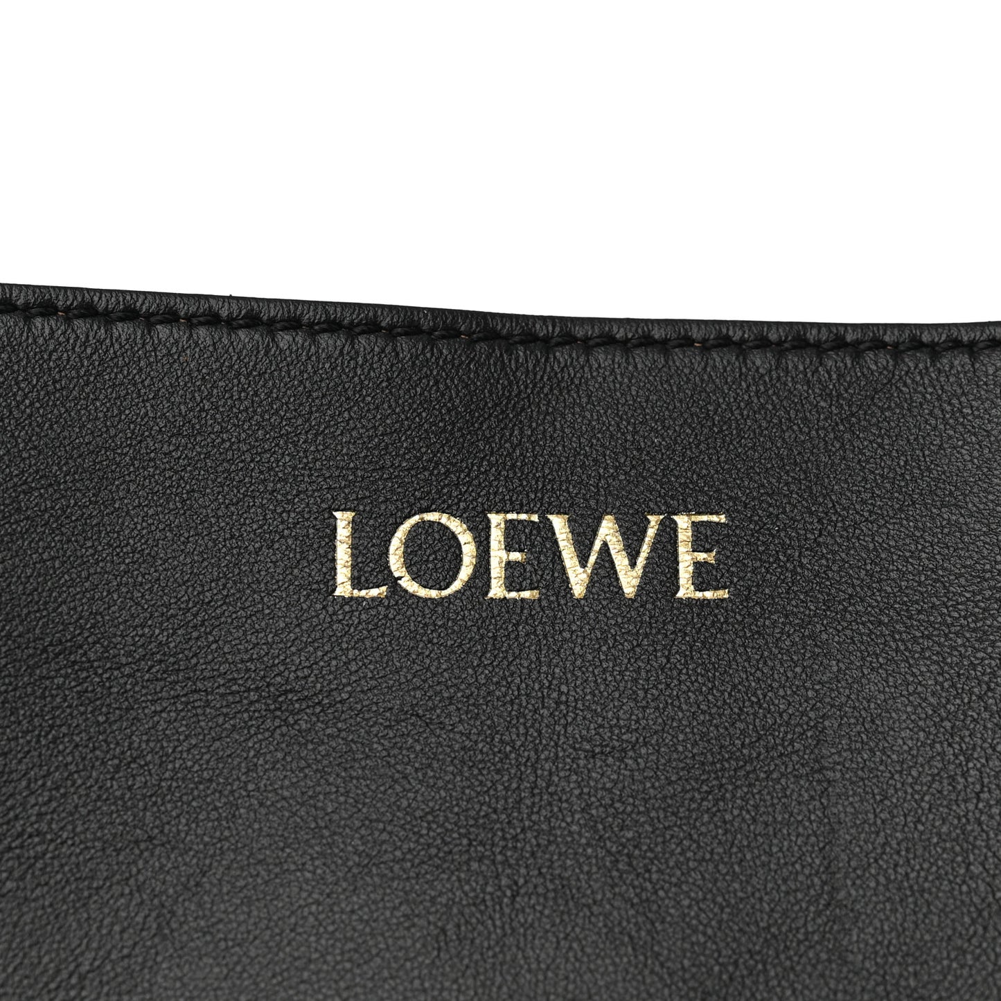Shiny Calfskin Large Puzzle Fold Tote Black