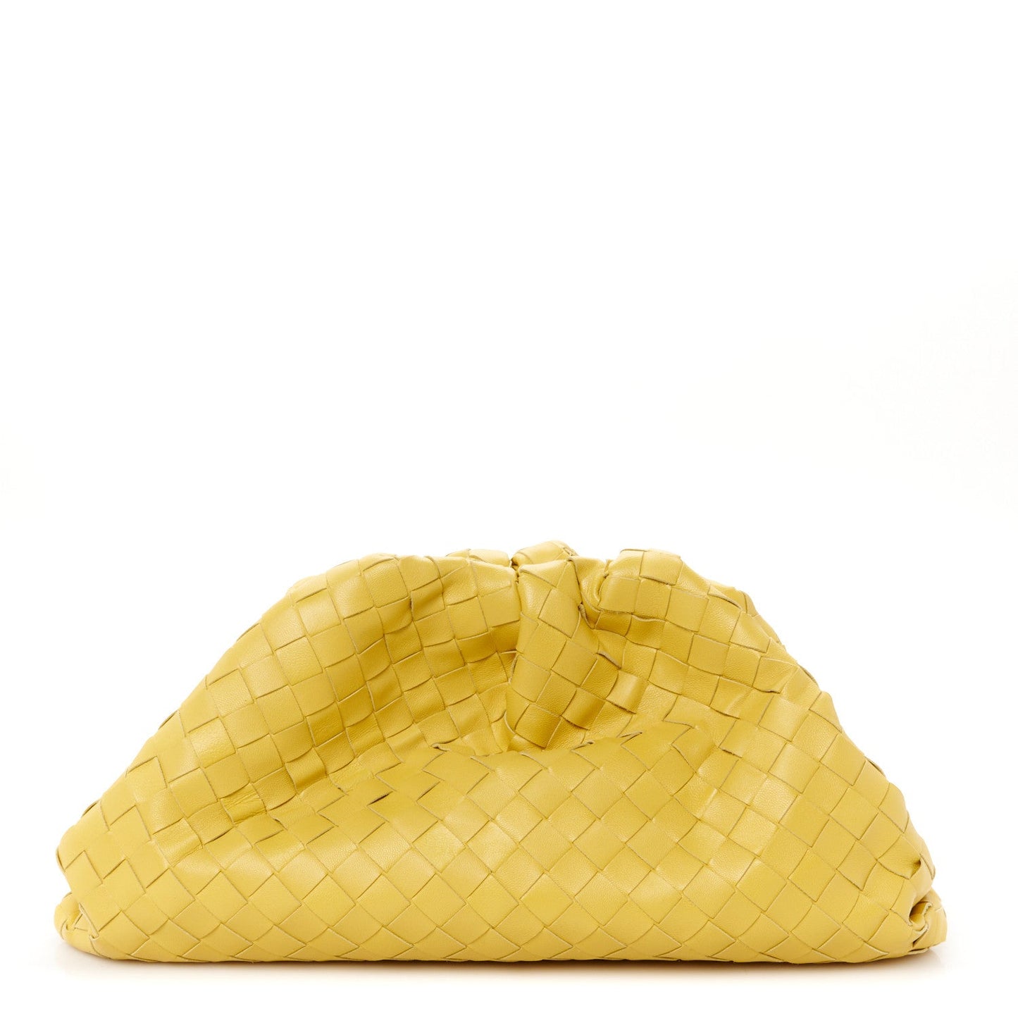 Nappa Maxi Intrecciato The Pouch Oversized Clutch Buttercup