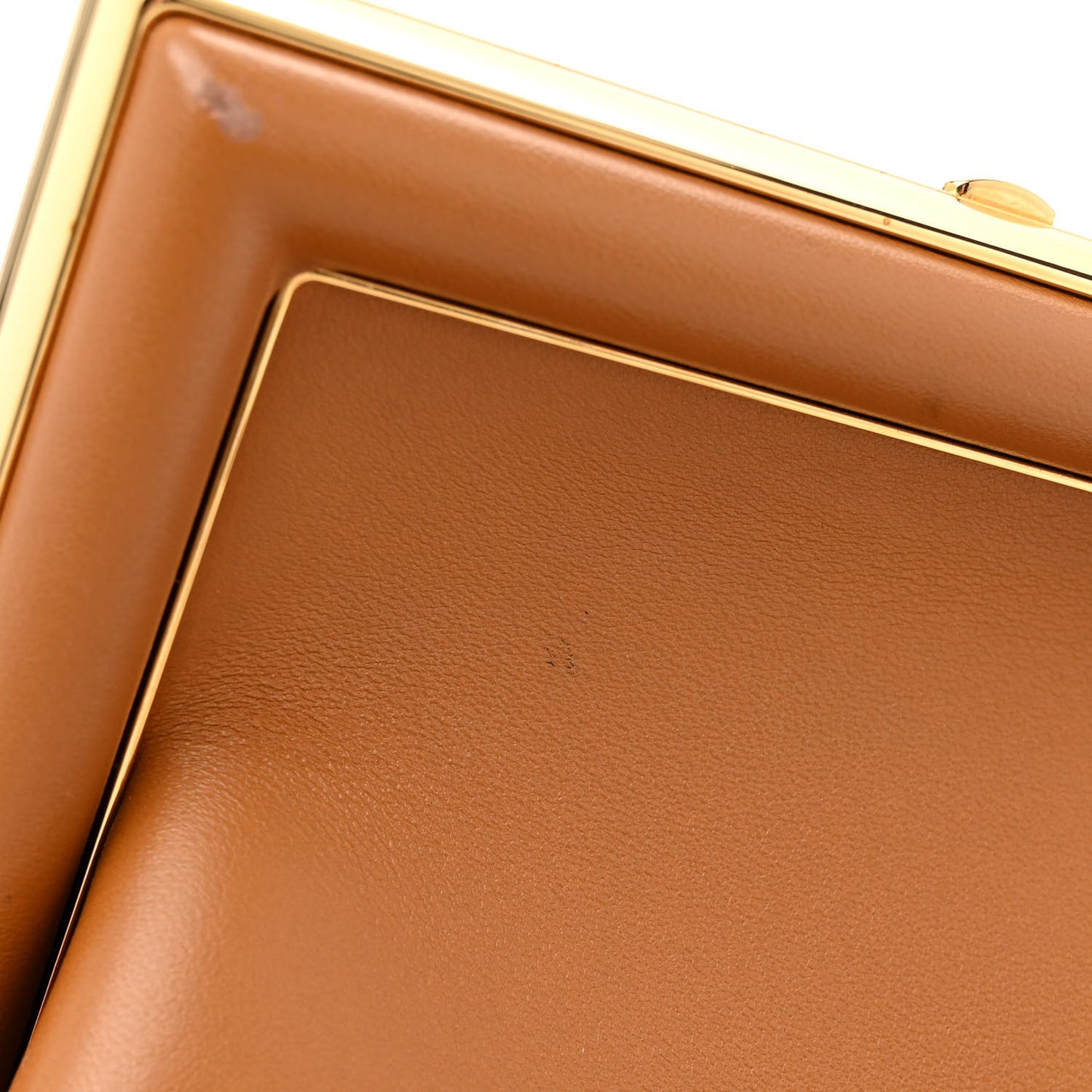 Shiny Nappa Small Fendi First Caramello