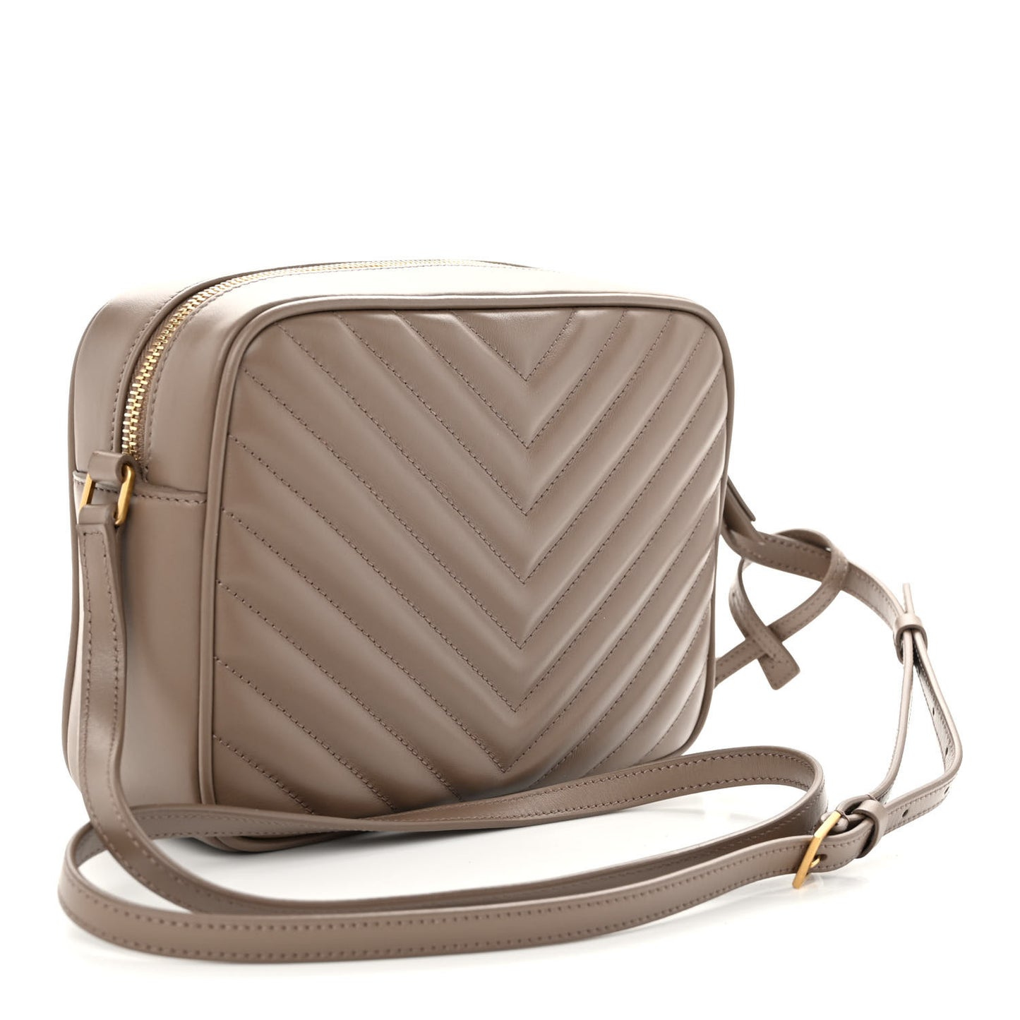 Calfskin Matelasse Monogram Lou Camera Bag Taupe