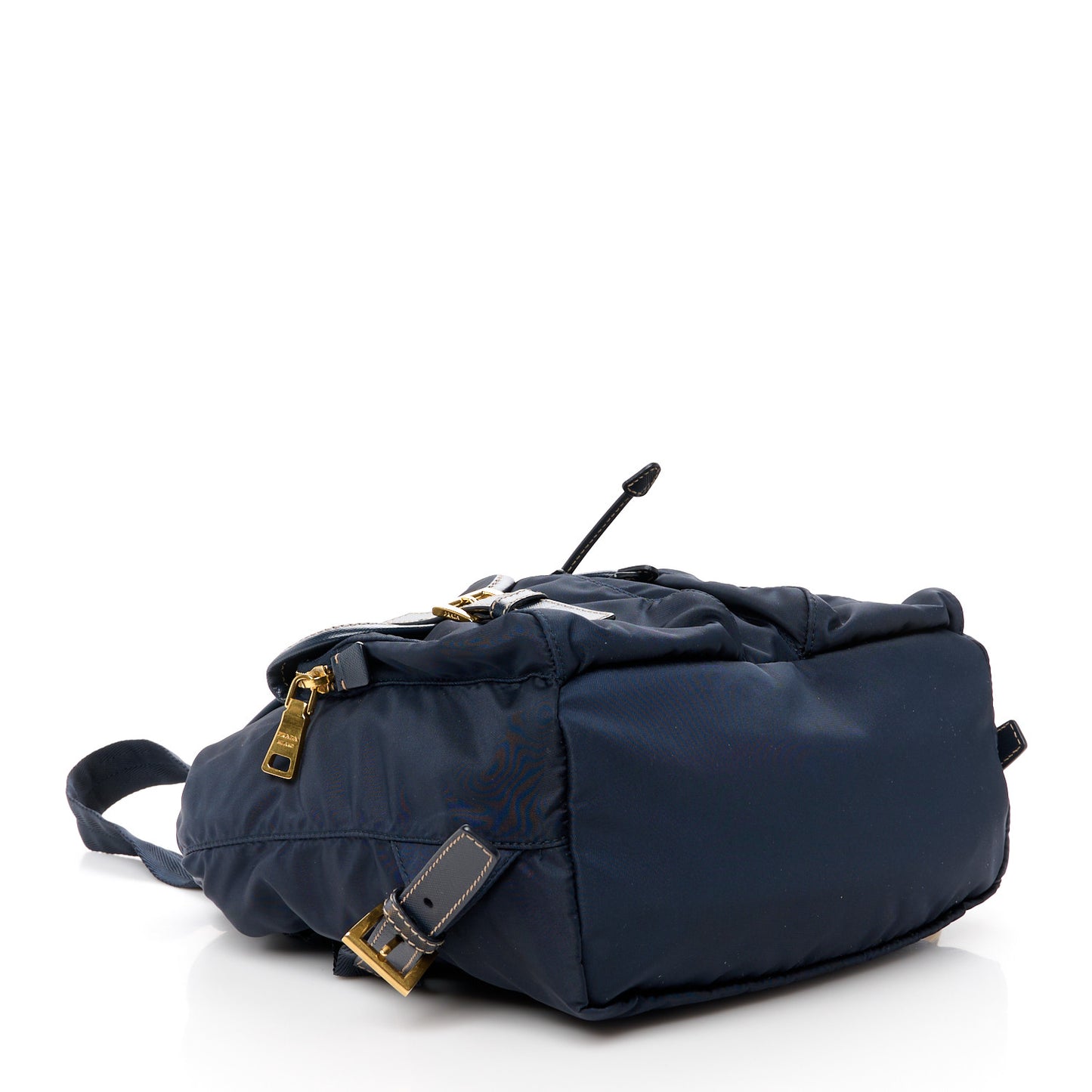 Tessuto Nylon Saffiano Vela Backpack Bleu