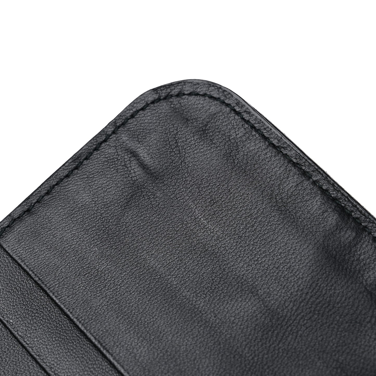 Nappa Intrecciato Zip Around Wallet Black