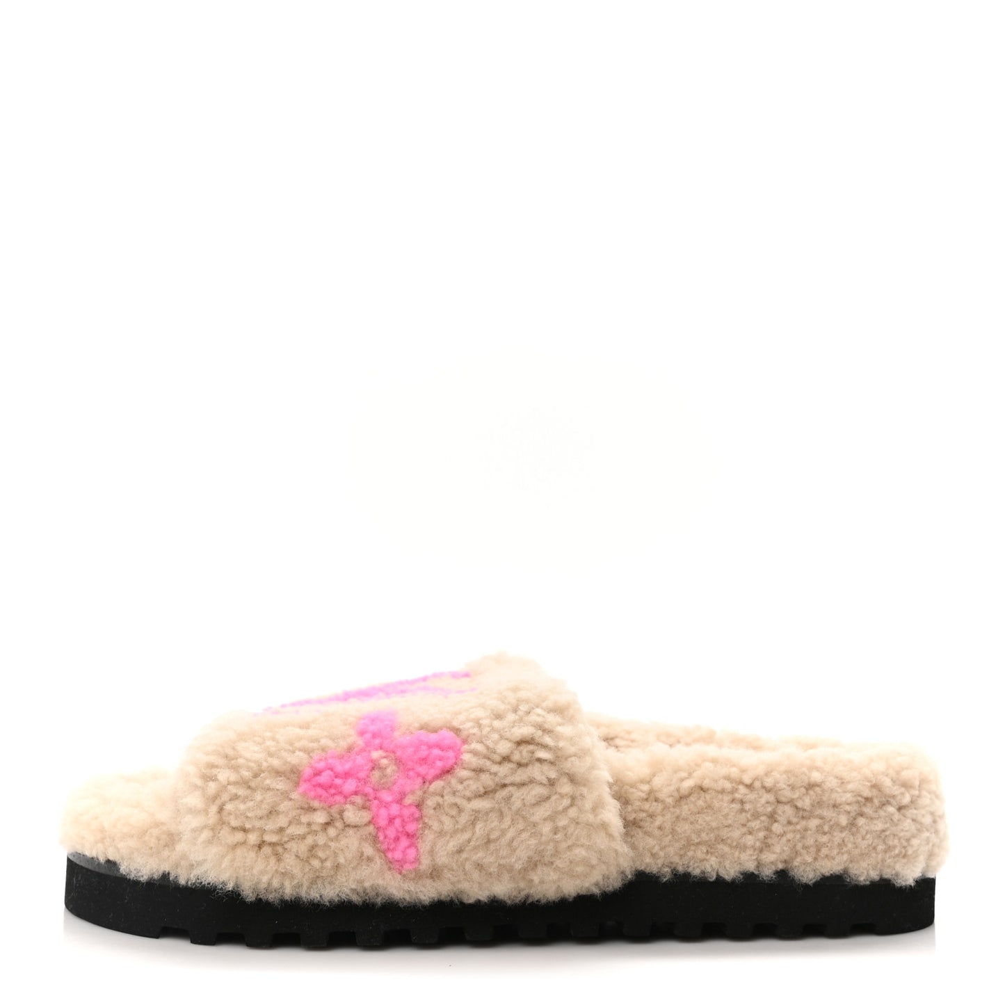 Shearling Paseo Flat Comfort Mule 36 Beige