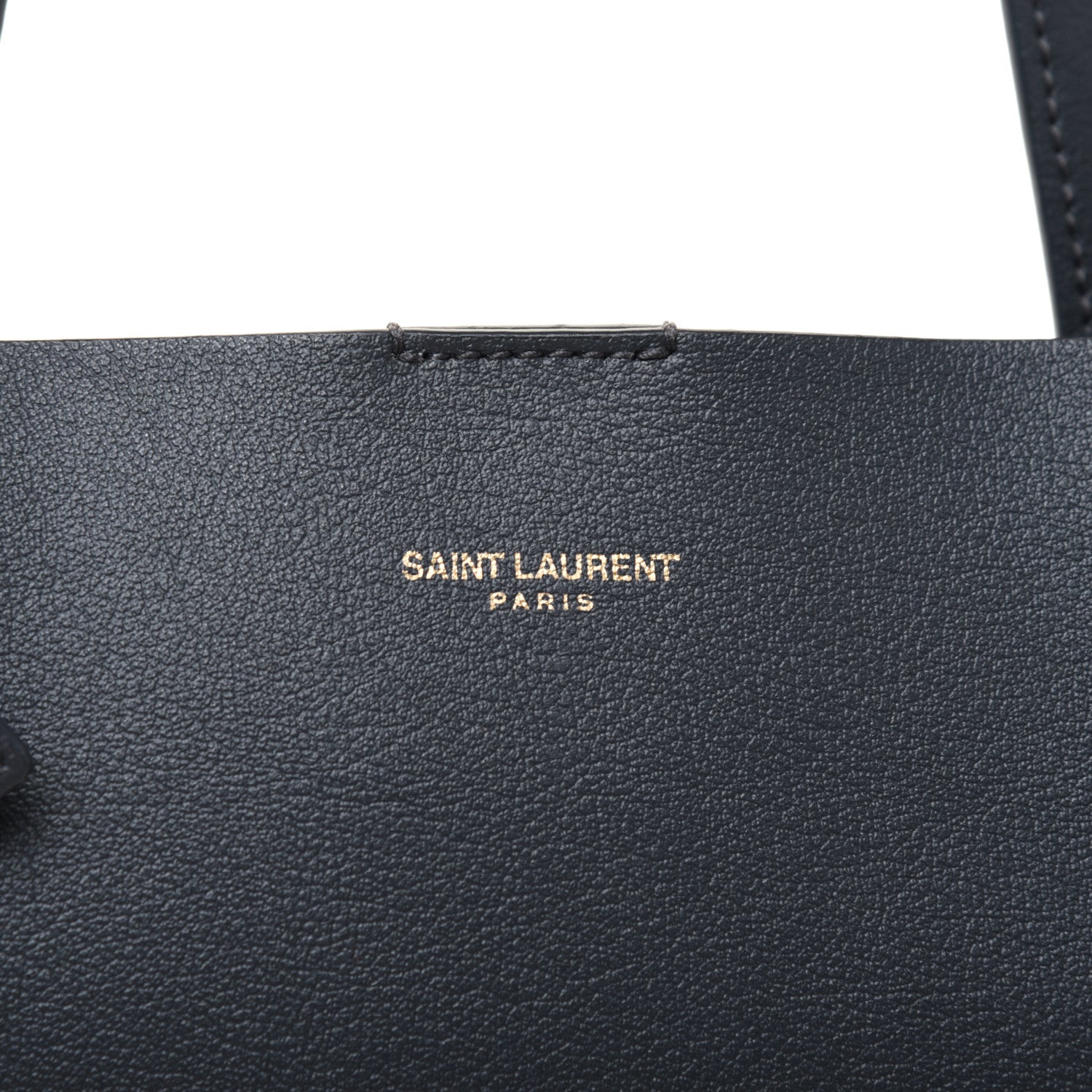 Saint Laurent Calfskin Large Shopping Tote Navy 17 of 22