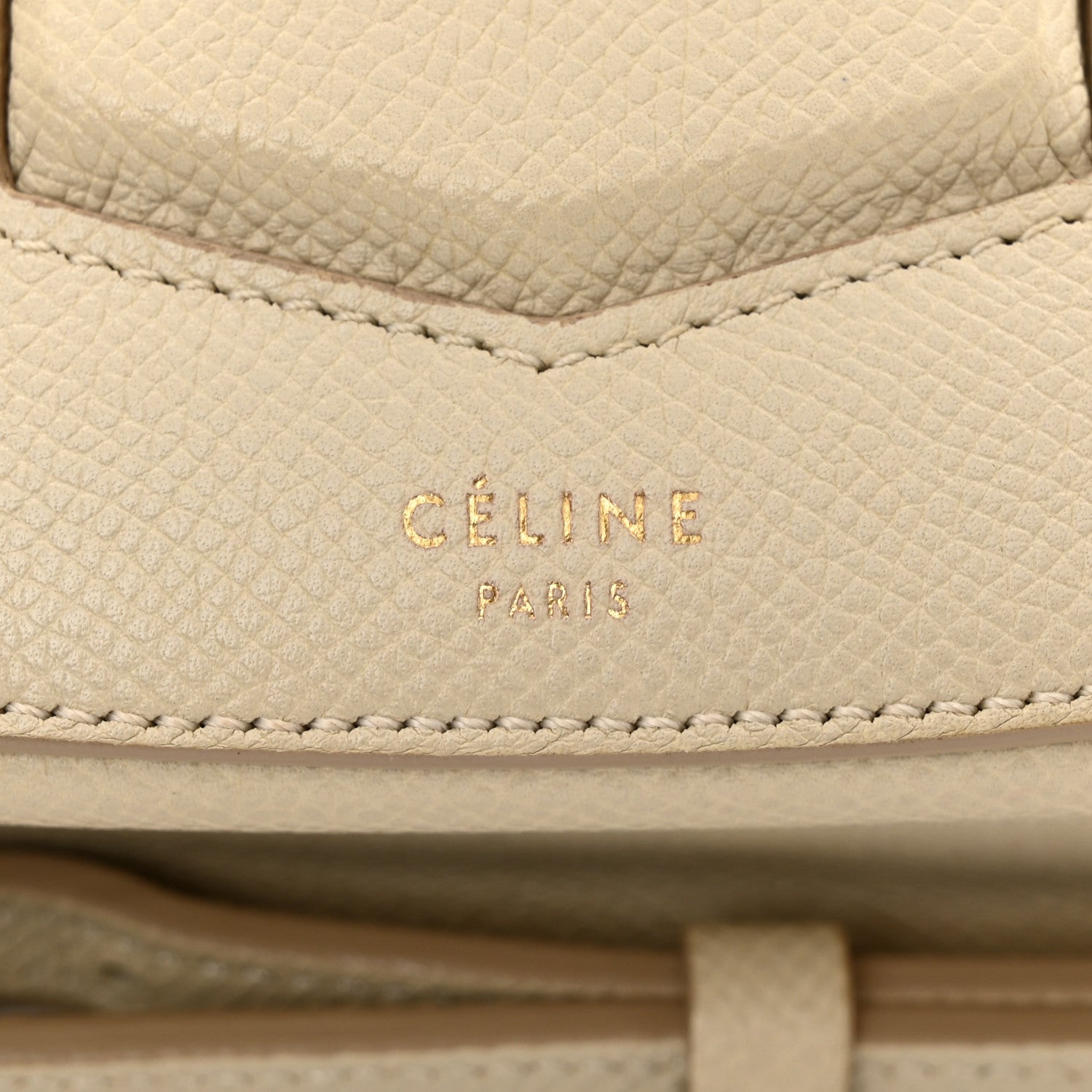 Celine Grained Calfskin Small Trotteur Linen 6 of 15