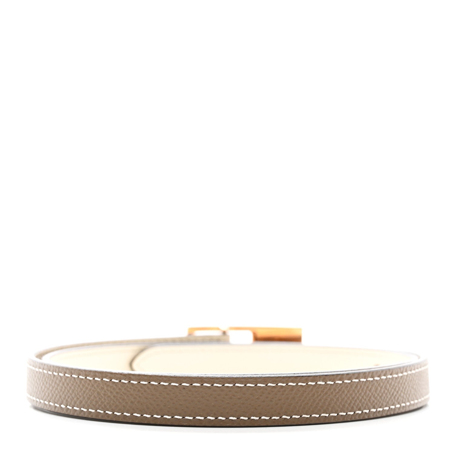 Hermes Epsom Swift 13mm Lucky 15 Belt 70 28 Etoupe Nata 2 of 6