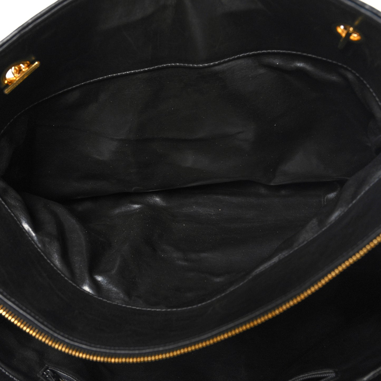 Calfskin Stitched XL Weekender Black