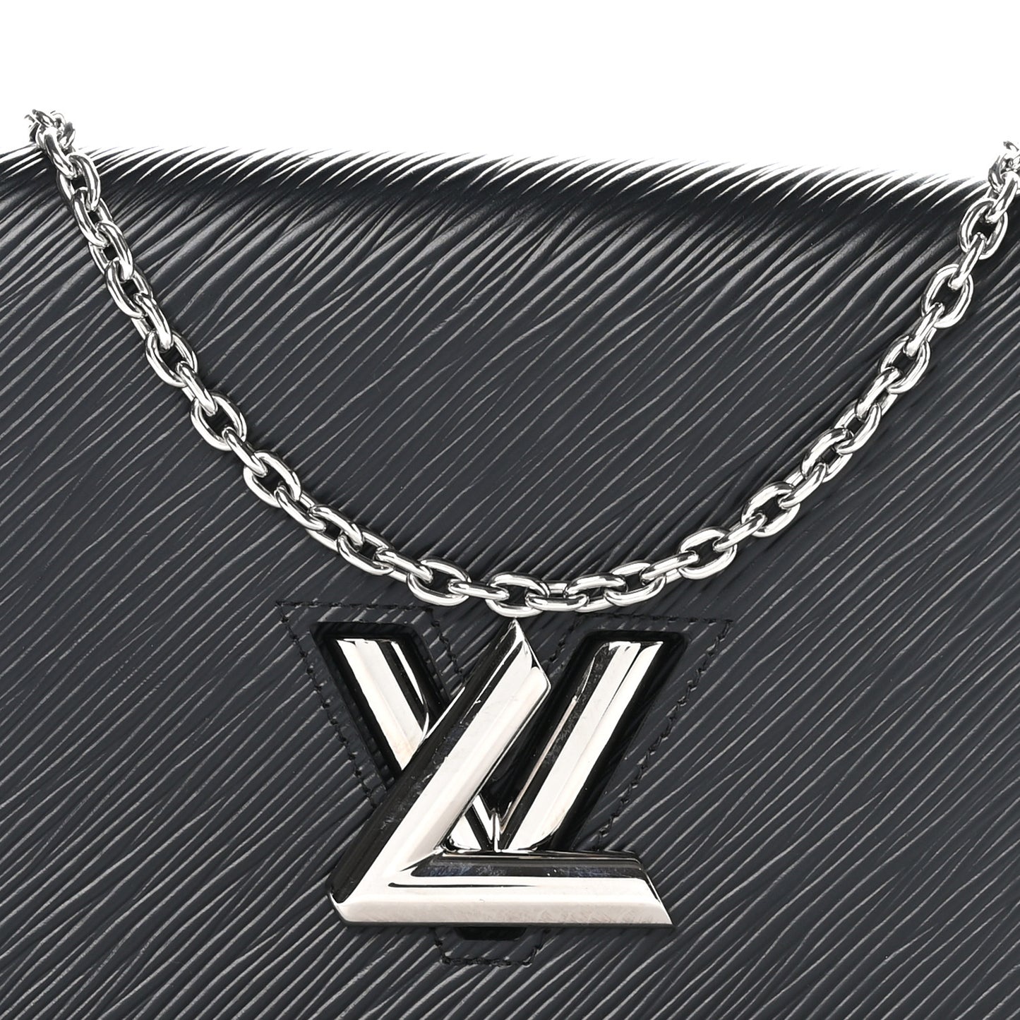 Epi Twist Belt Chain Wallet Black