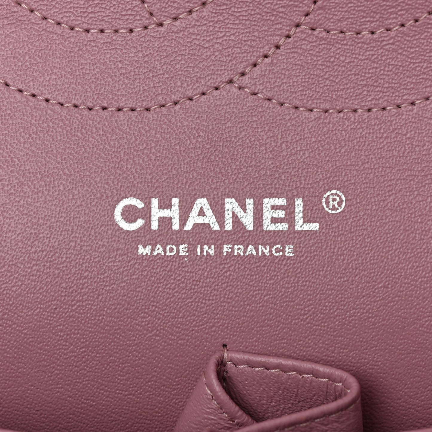 Caviar Quilted Jumbo Double Flap Light Purple