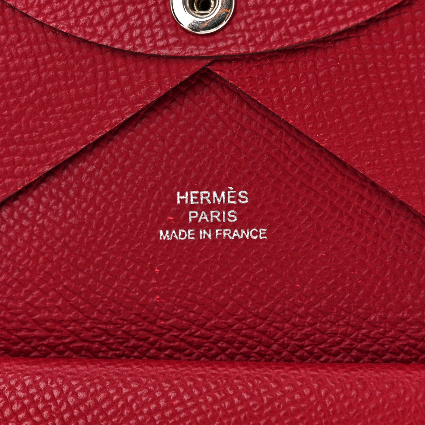 Epsom Calvi Duo Card Case Rubis