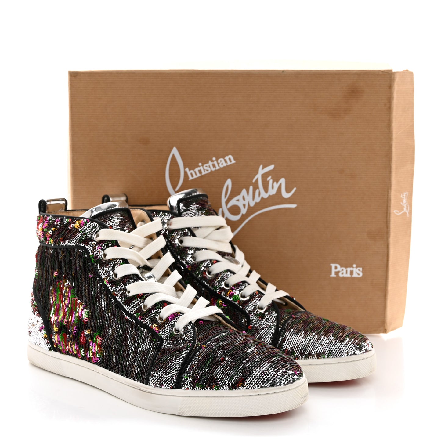 Metallic Sequin Womens Bip Bip Orlato Flat Sneakers 39.5 Multicolor