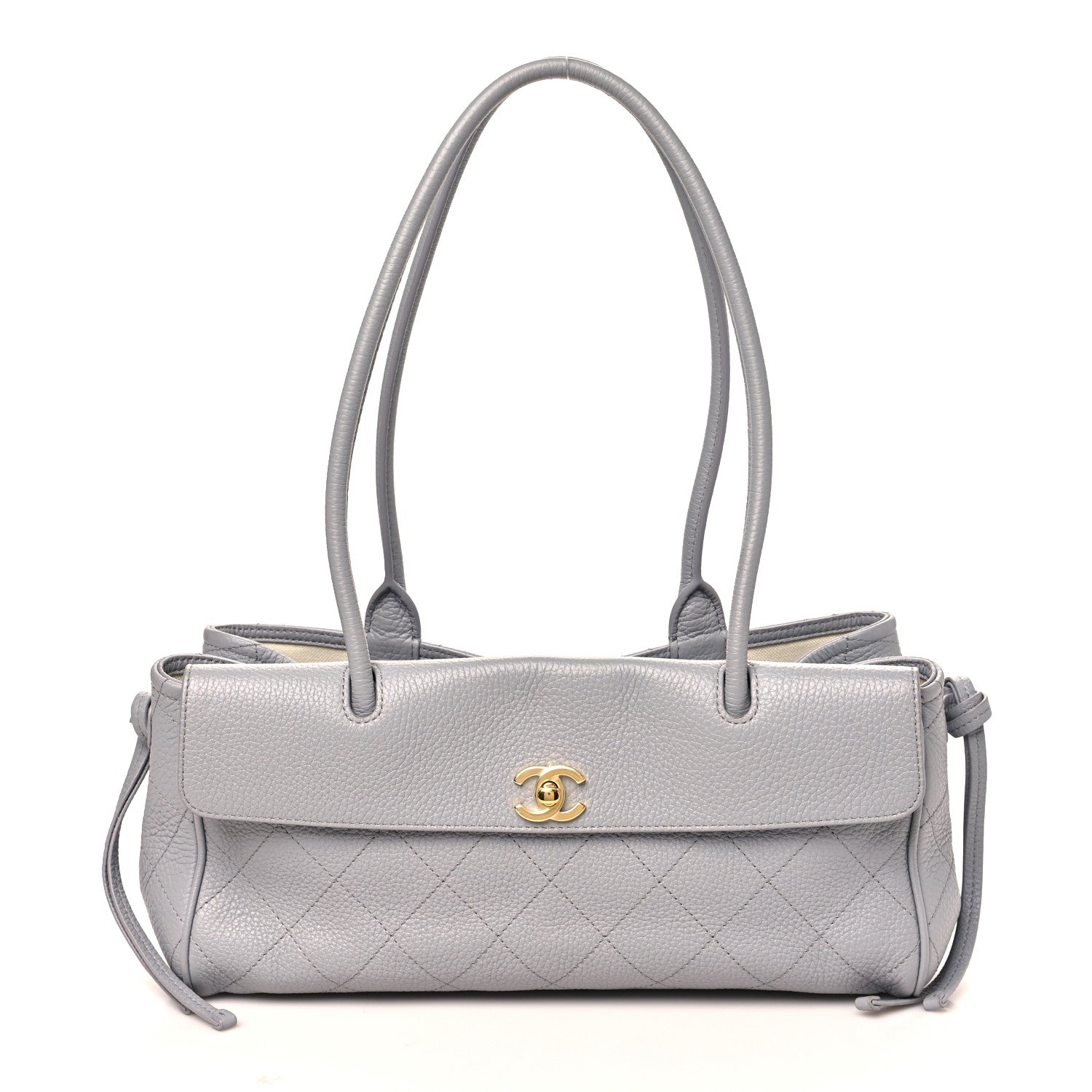 Chanel Grained Calfskin Urban Essentials Small Shopping Bag Grey