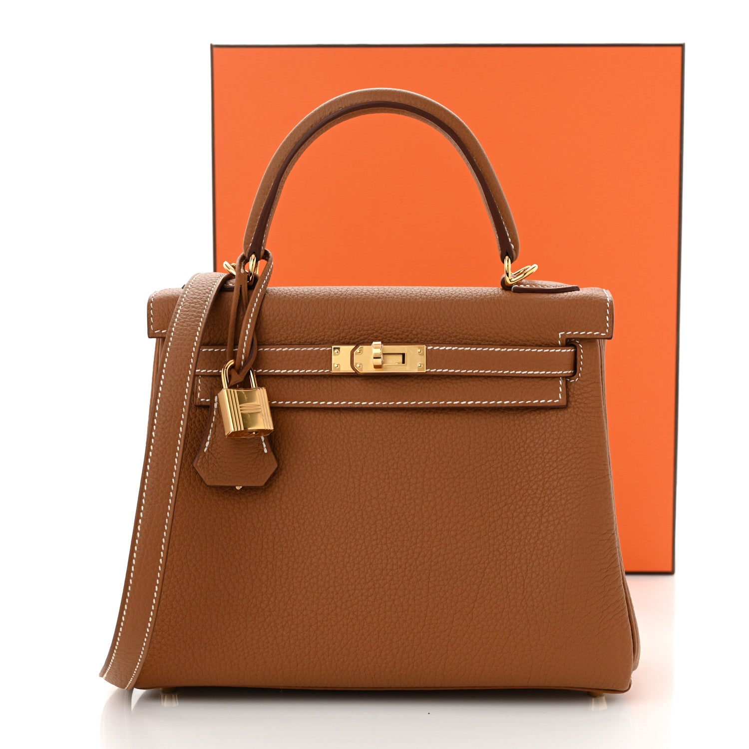 Hermes Togo Kelly Retourne 25 Gold 11 of 11