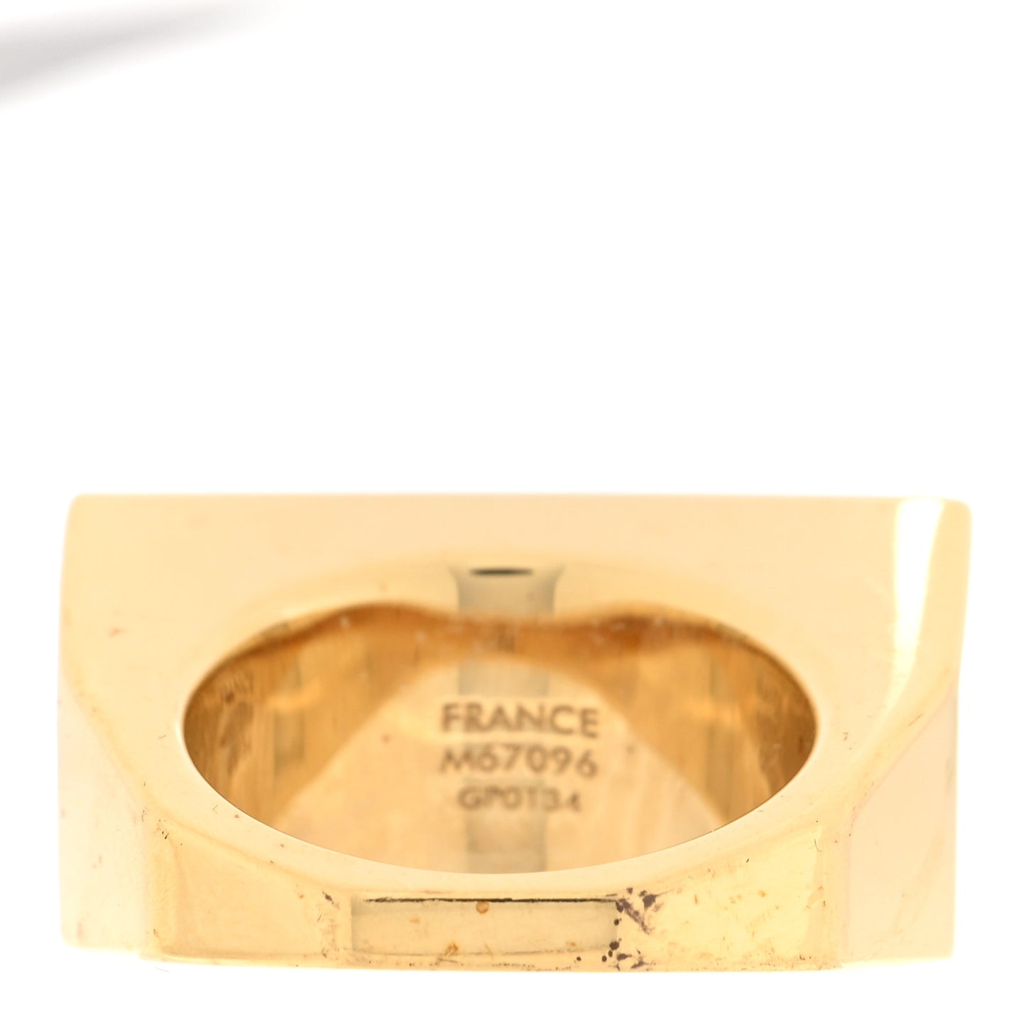 Resin Swarovski Crystal Inclusion Ring 52 6 Gold