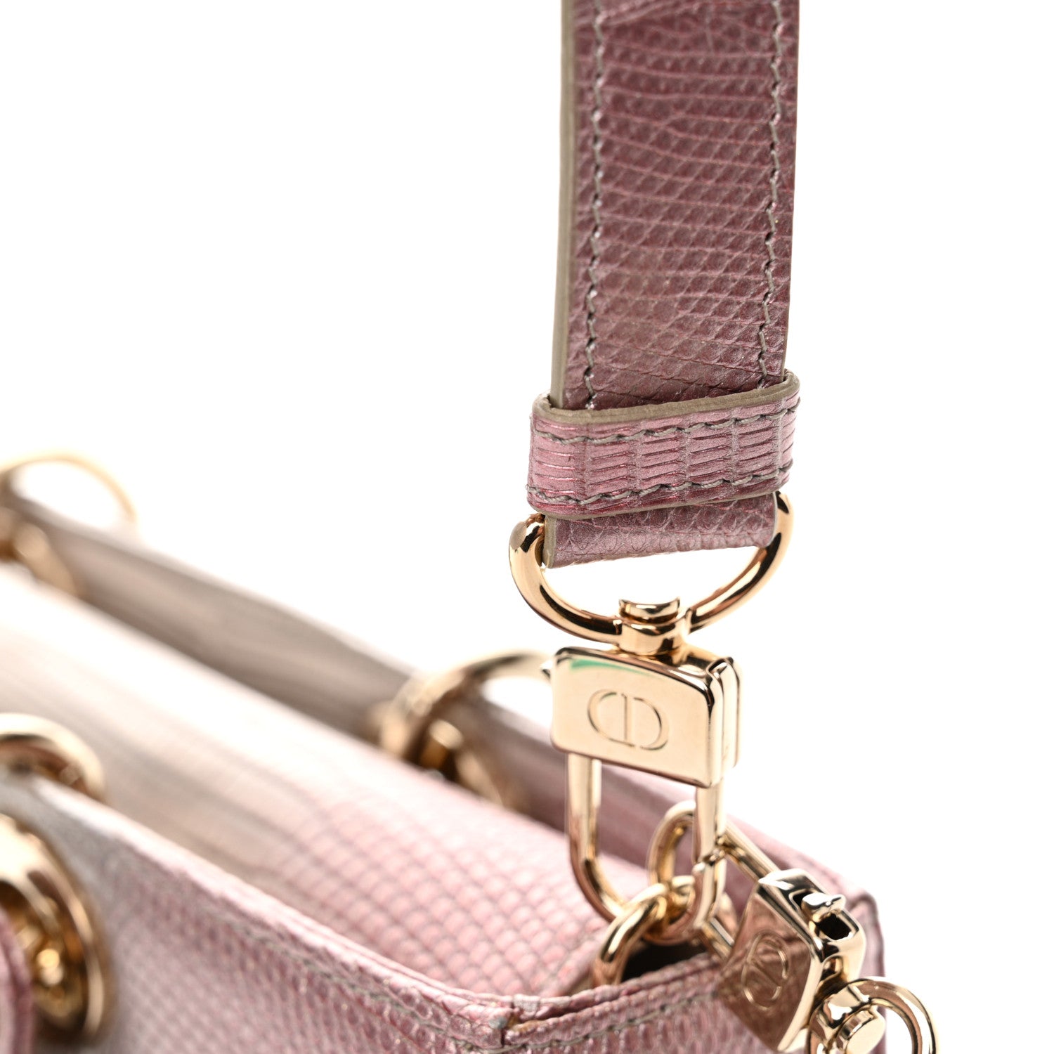 Christian Dior Lizard Gradient Medium Lady D-Joy Light Pink Green 12 of 12