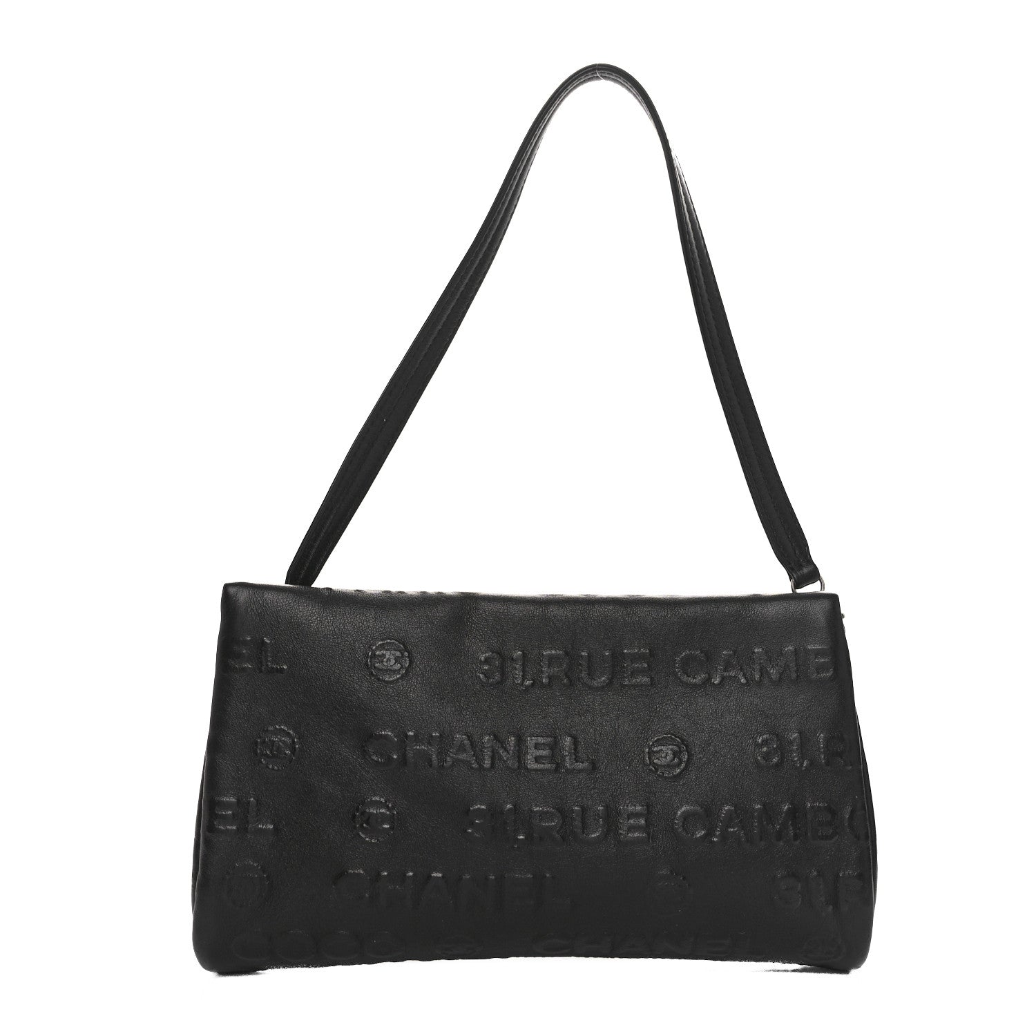Chanel Lambskin Rue Cambon Wristlet Black 1 of 11