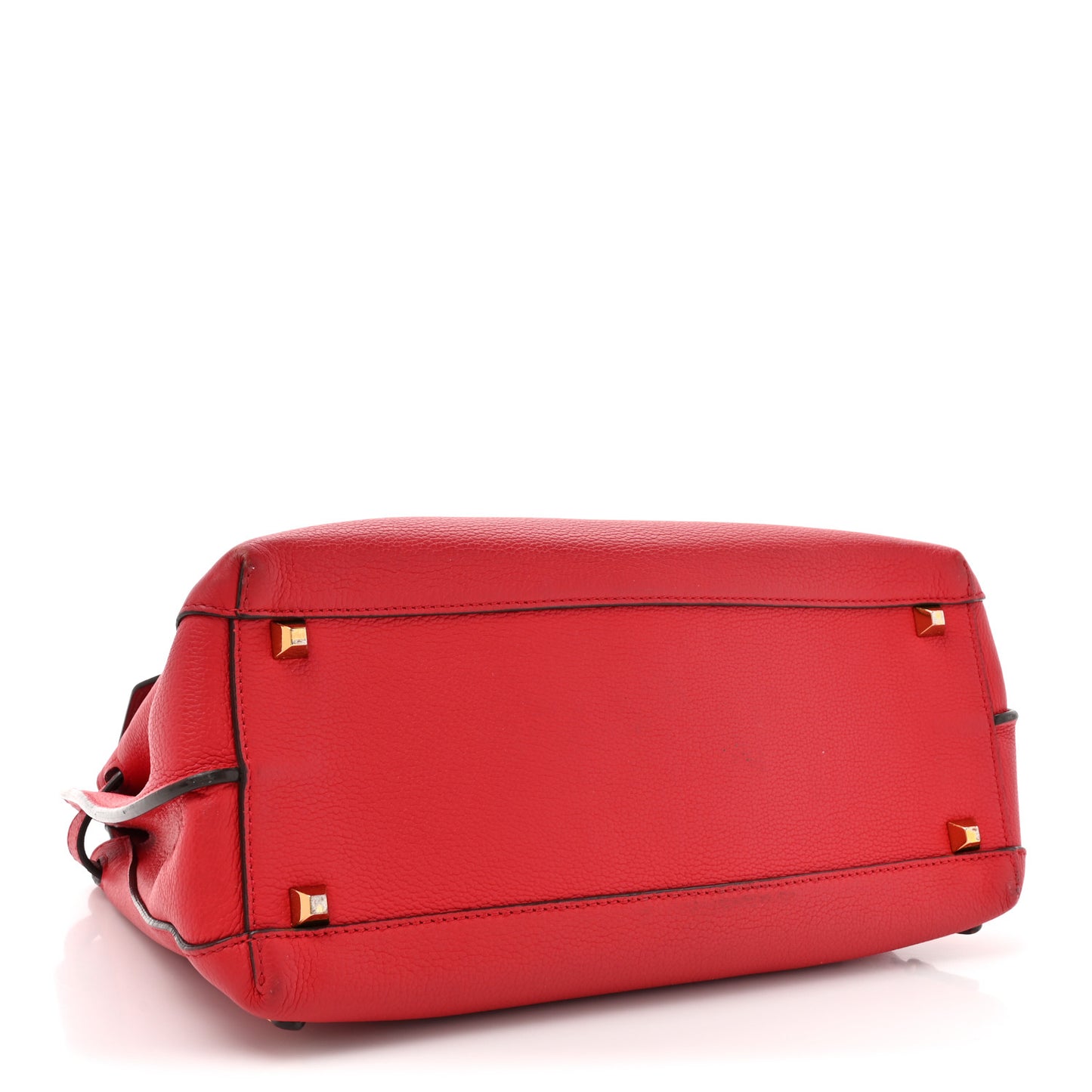 Grained Calfskin Large Milla Convertible Backpack Red