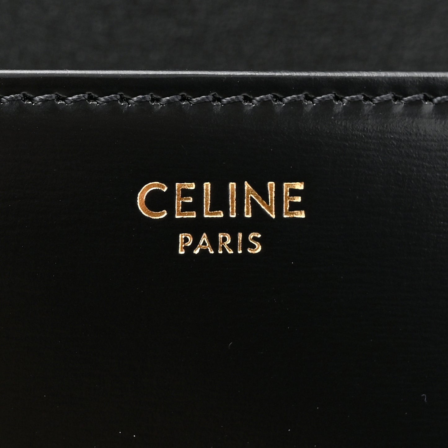 Shiny Calfskin Triomphe Shoulder Bag Black