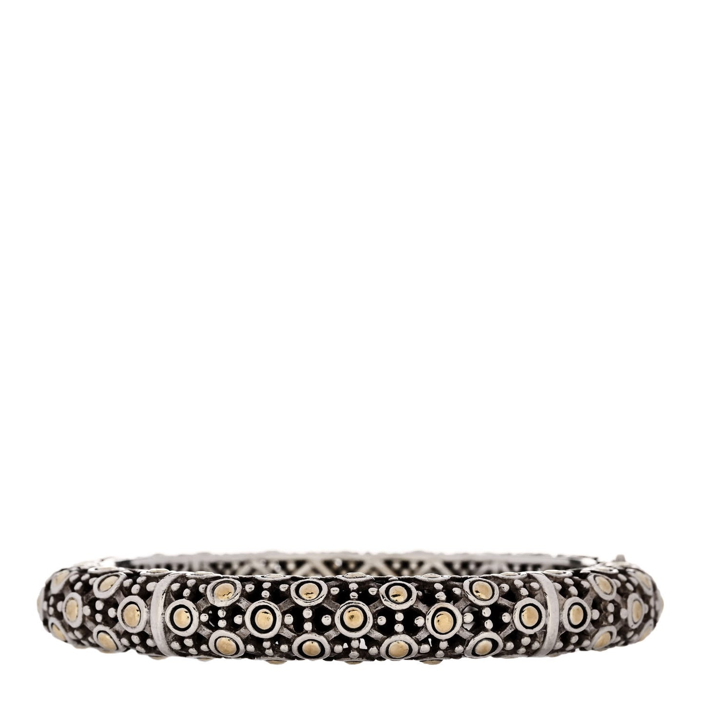 Sterling Silver 18K Yellow Gold Jaisalmer Bangle Bracelet