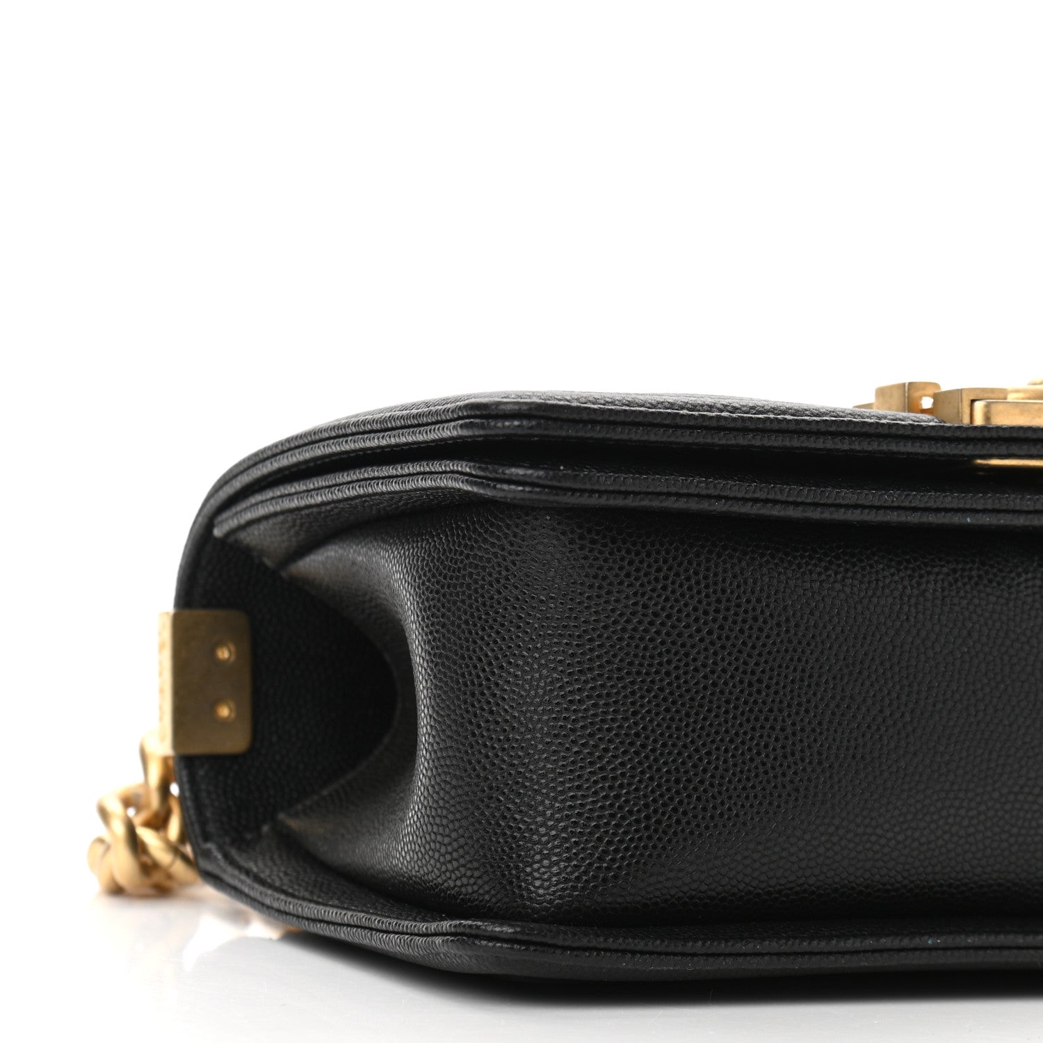 Chanel Caviar Chevron Quilted Small Boy Flap Black 9 of 11