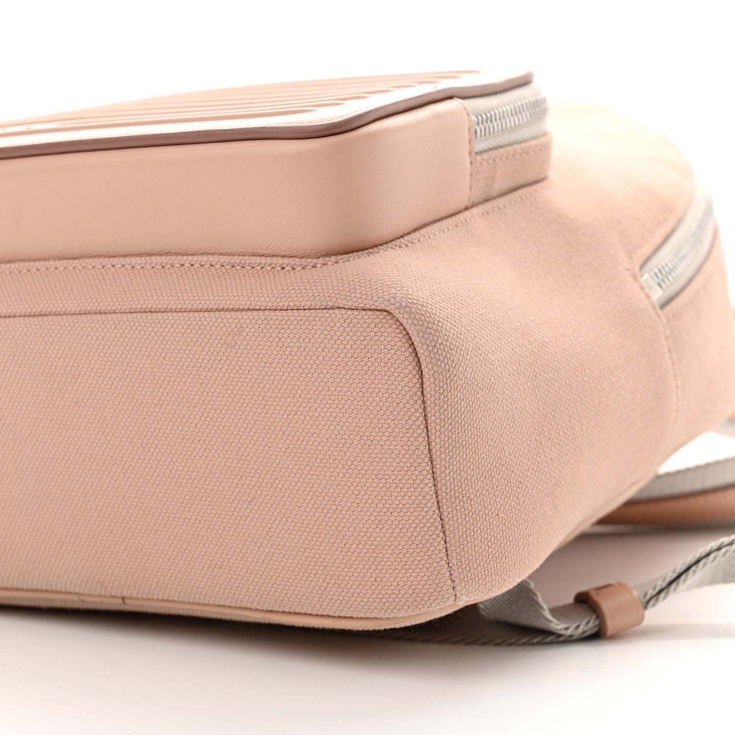 Canvas Calfskin Never Still Small Backpack Pink