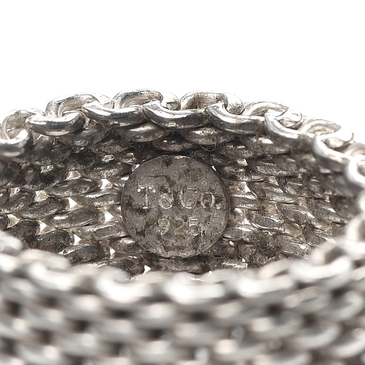 Sterling Silver Somerset Mesh Ring 52 6
