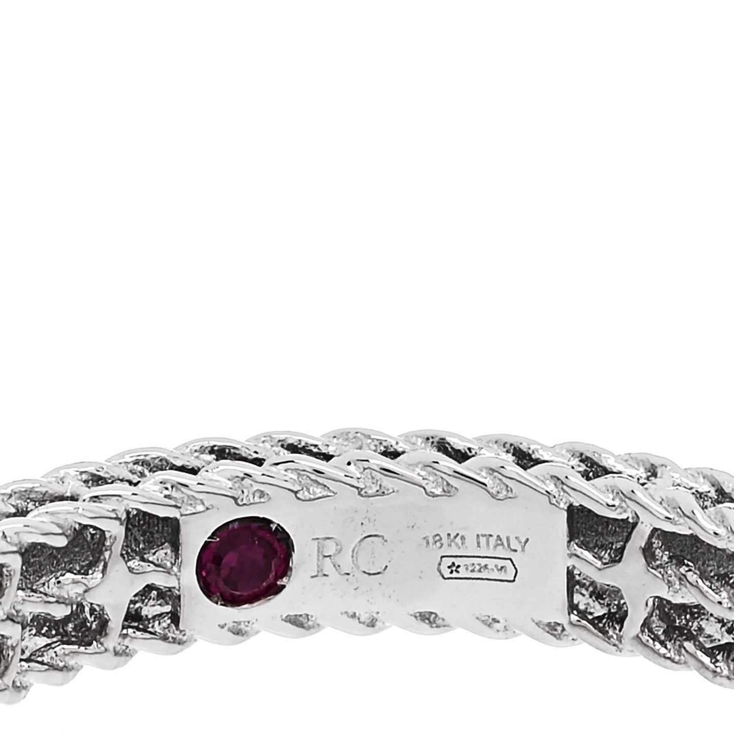 18K White Gold Symphony Princess Ring 48 4.5