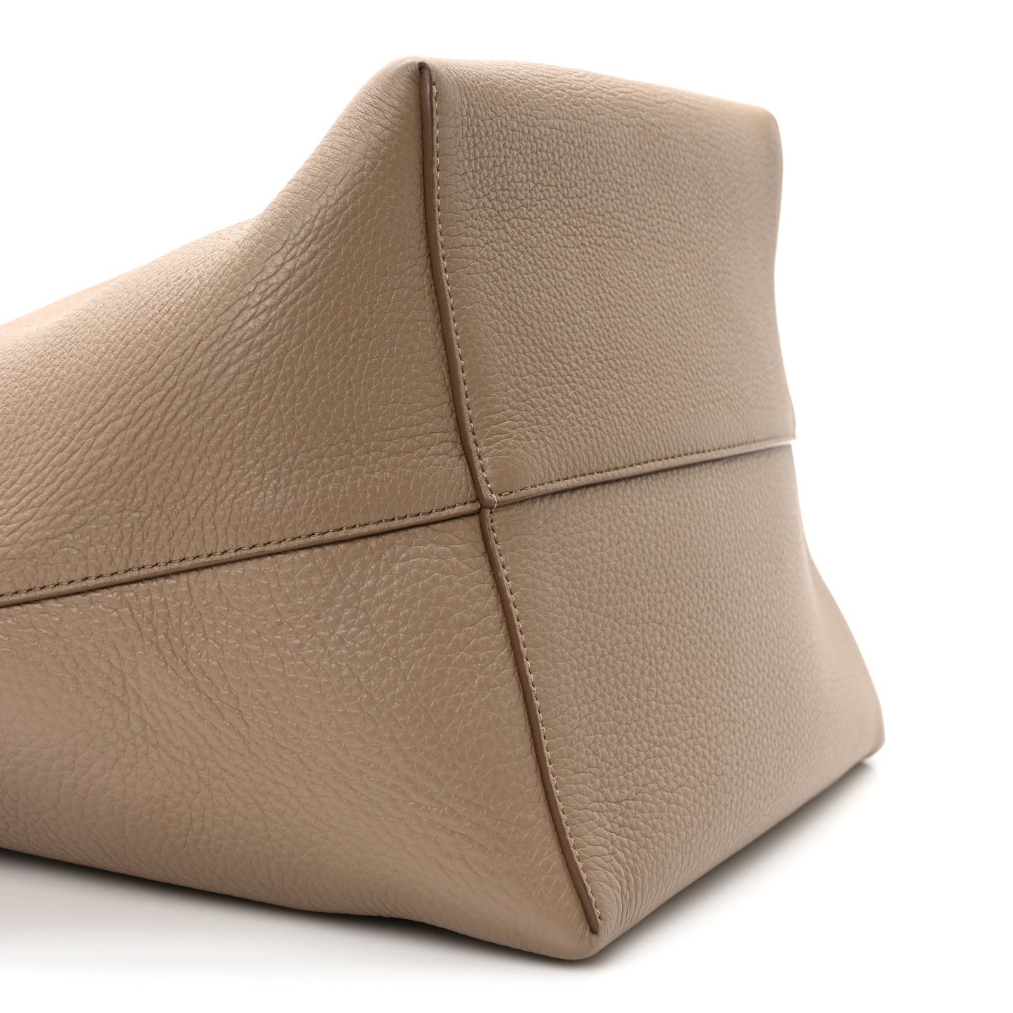 Grained Calfskin Large N/S Park Tote Dark Taupe