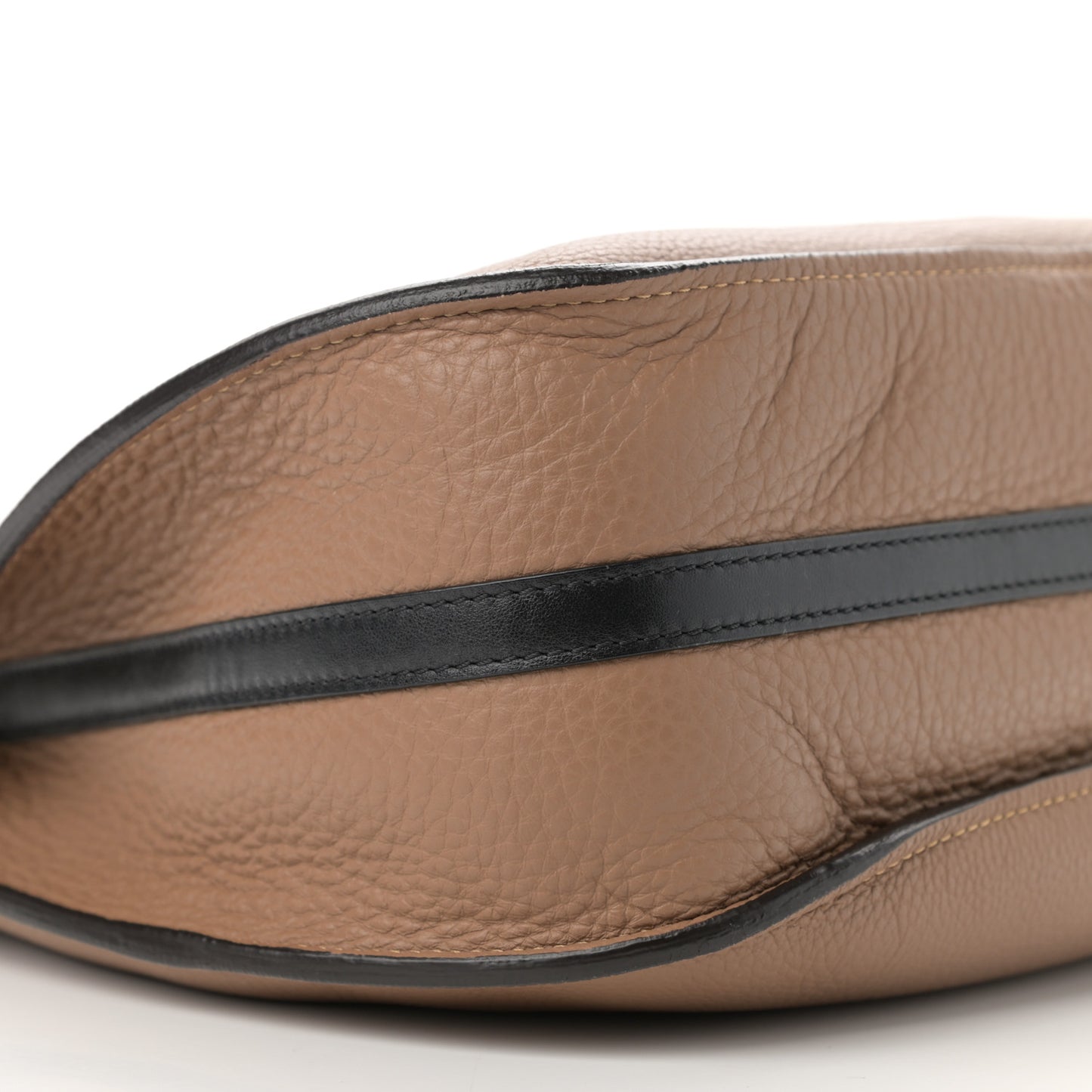 Grained Calfskin Small Hayley Hobo Nut