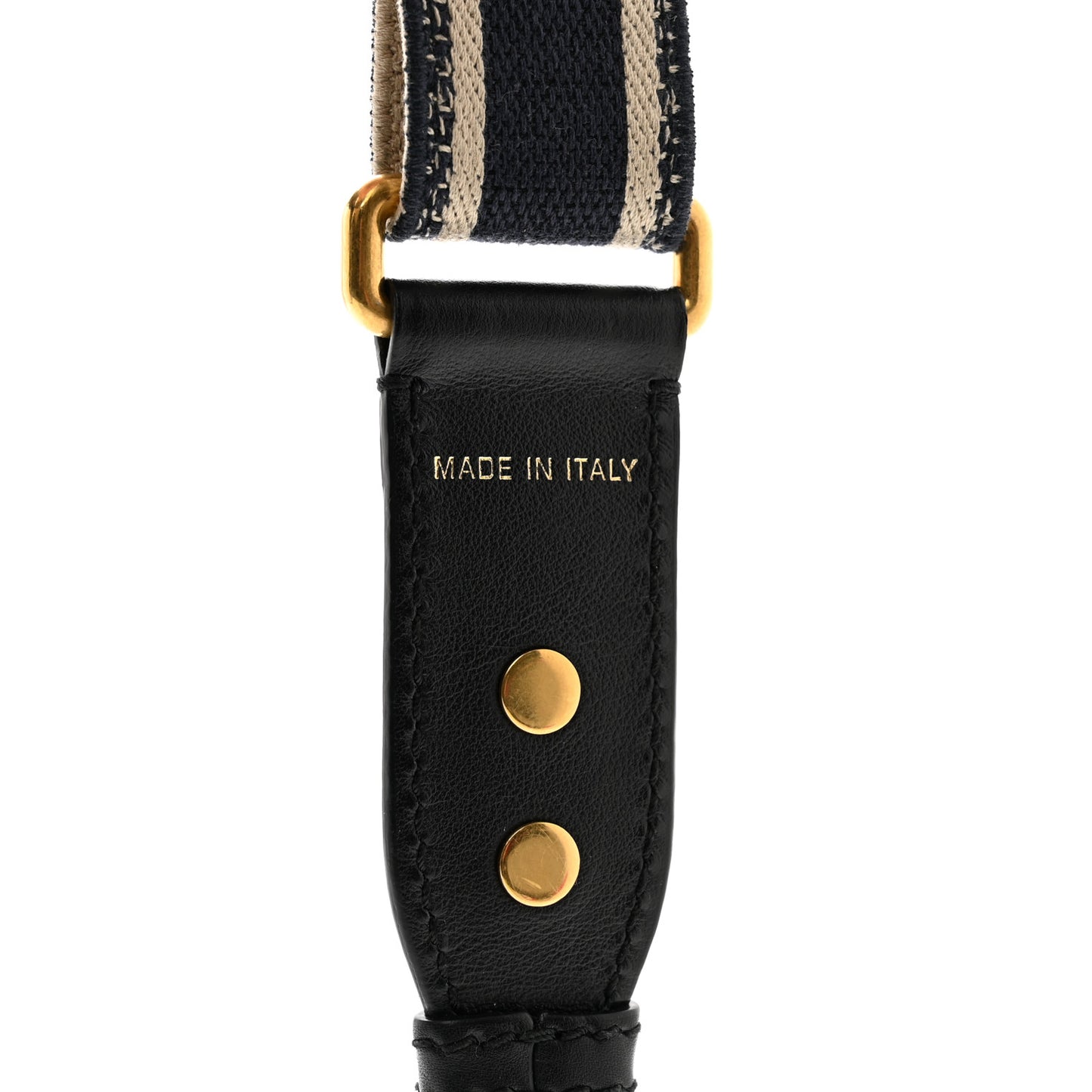 Canvas Embroidered Shoulder Strap Blue