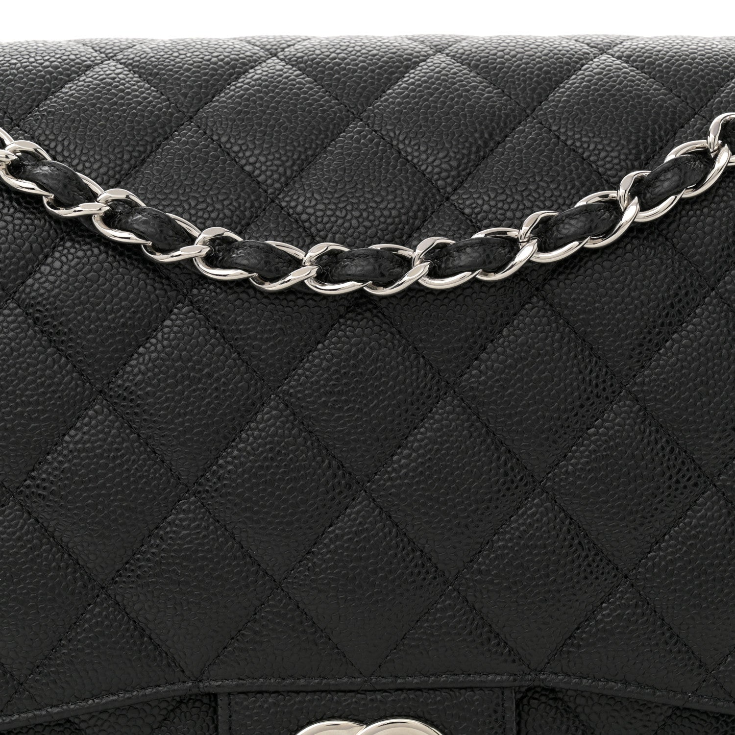 Chanel Caviar Quilted Maxi Double Flap Black 8 of 11