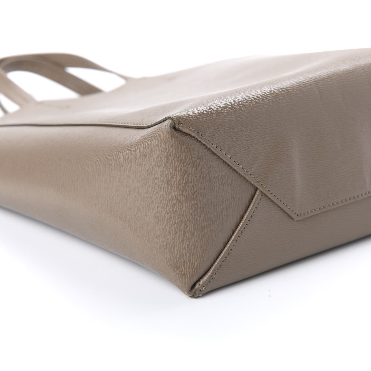 Liege Calfskin Small Vertical Cabas Taupe