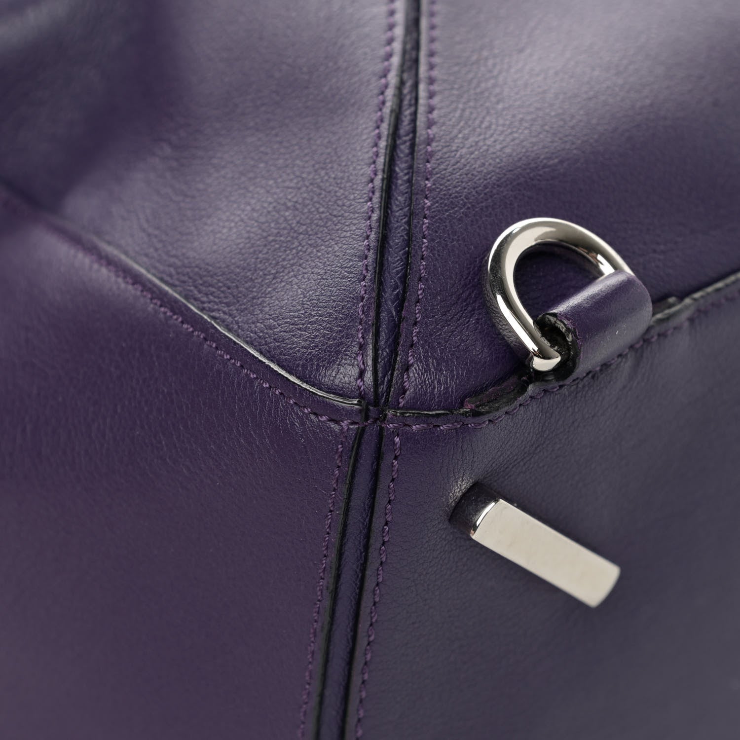 Loewe Calfskin Medium Puzzle Bag Purple 12 of 17
