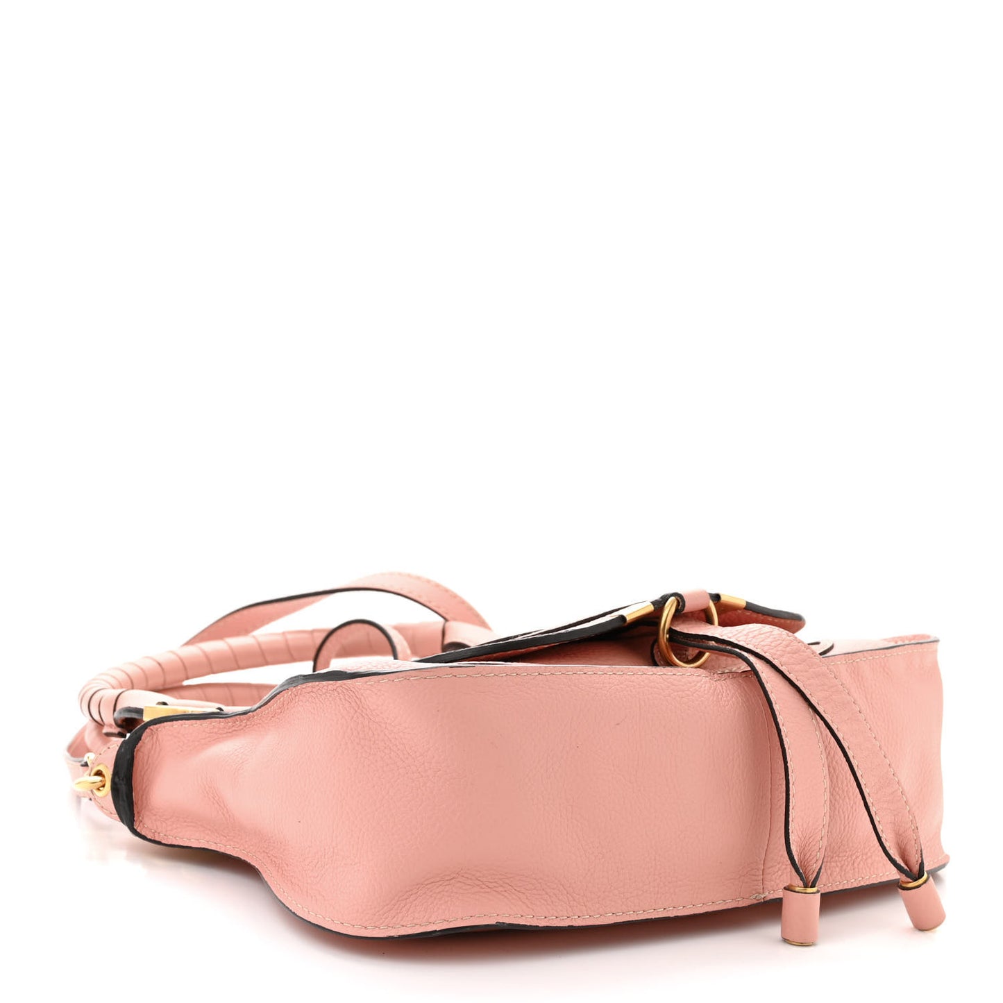 Calfskin Small Marcie Satchel Fallow Pink