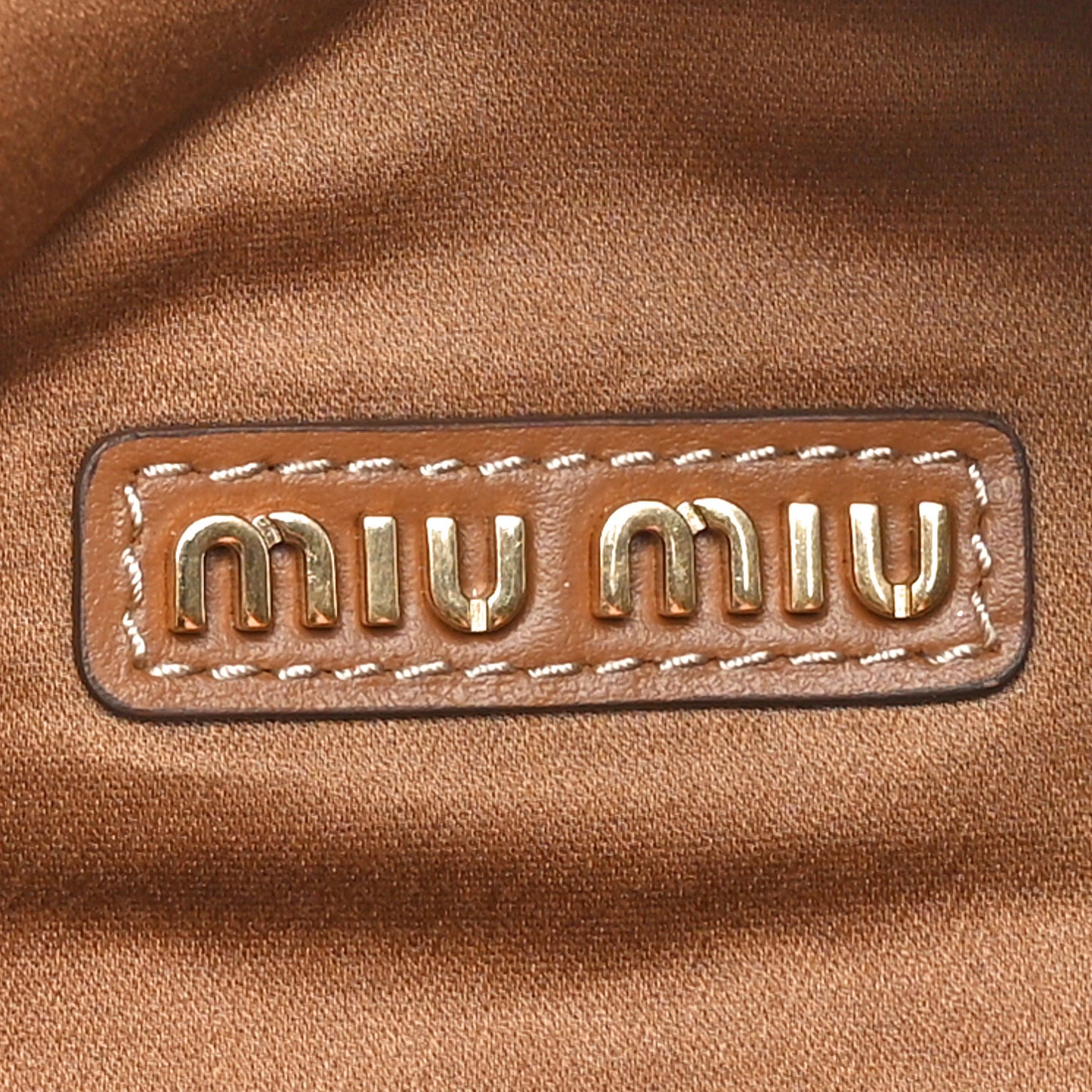 Calfskin Logo Belt Bag Caramel