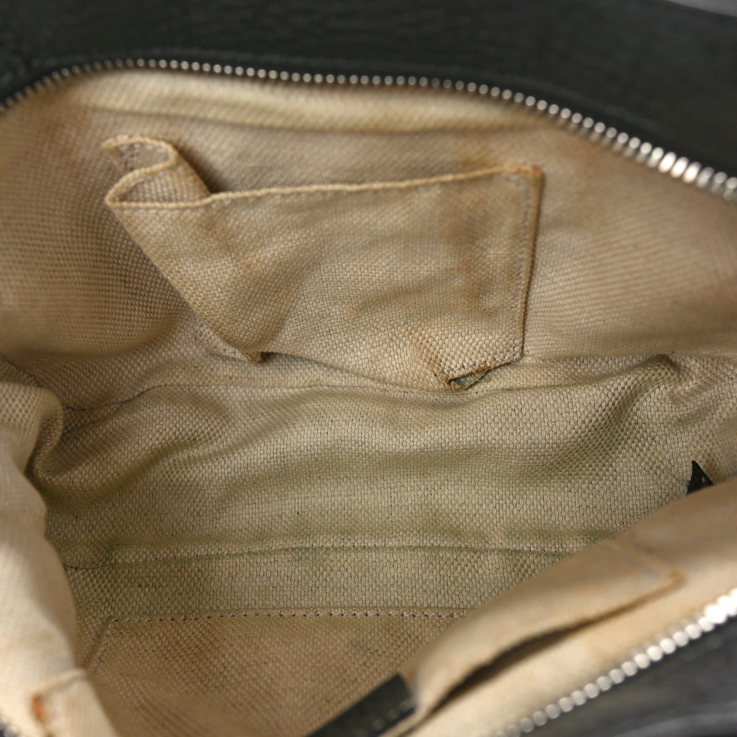 Pebbled Calfskin Studded Small Soho Disco Bag Black