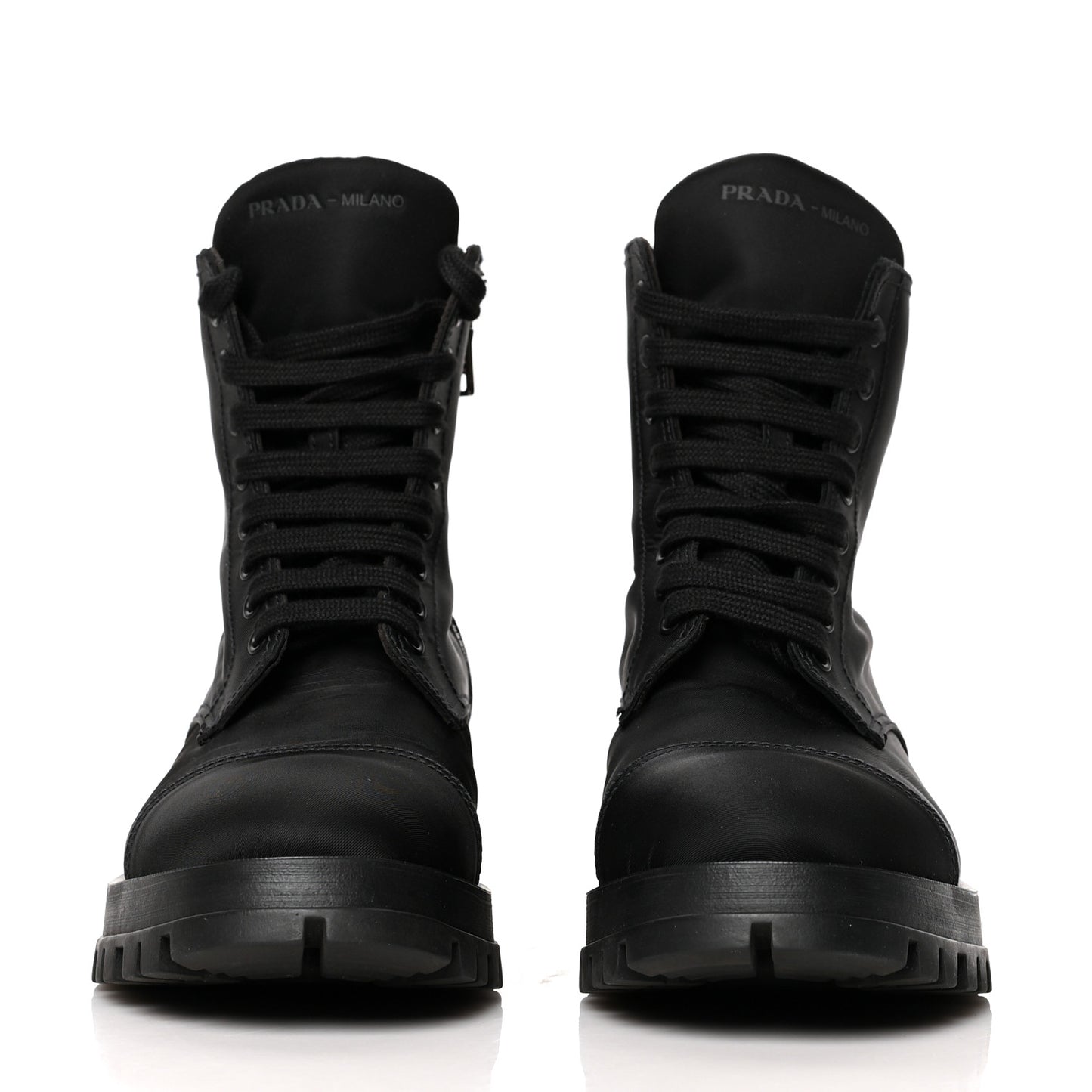 Nylon Gabardine Captoe 30mm Combat Boots 37.5 Black