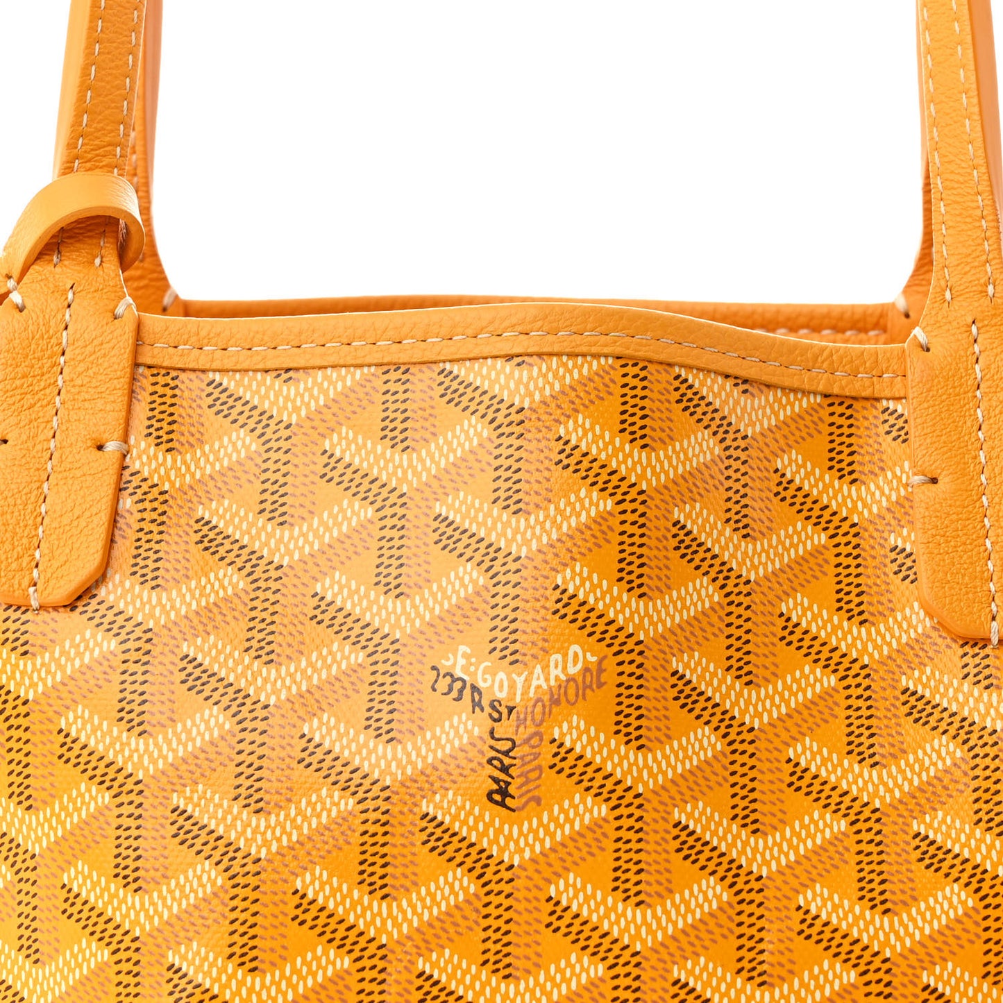 Goyardine Reversible Mini Anjou Yellow