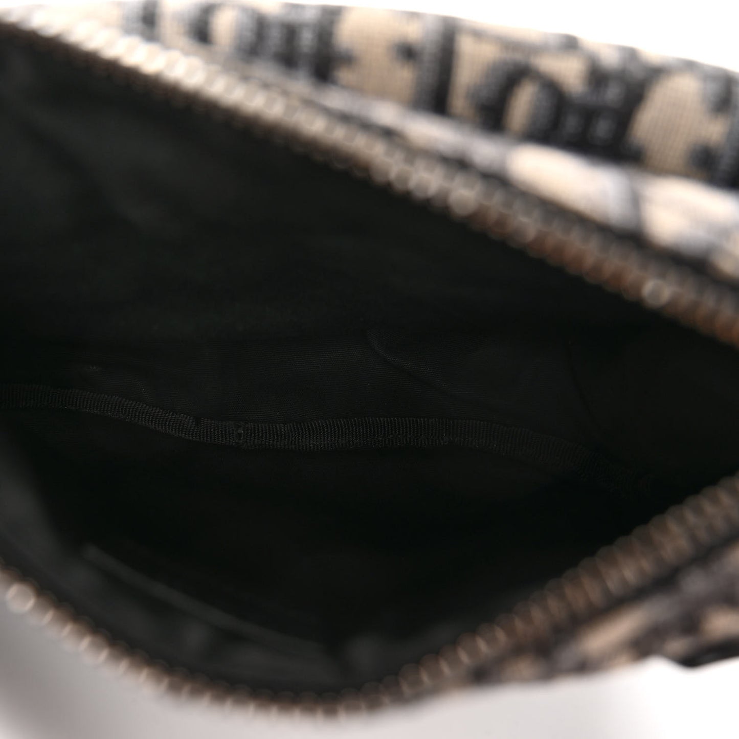 Oblique World Tour Saddle Belt Bag Beige Black