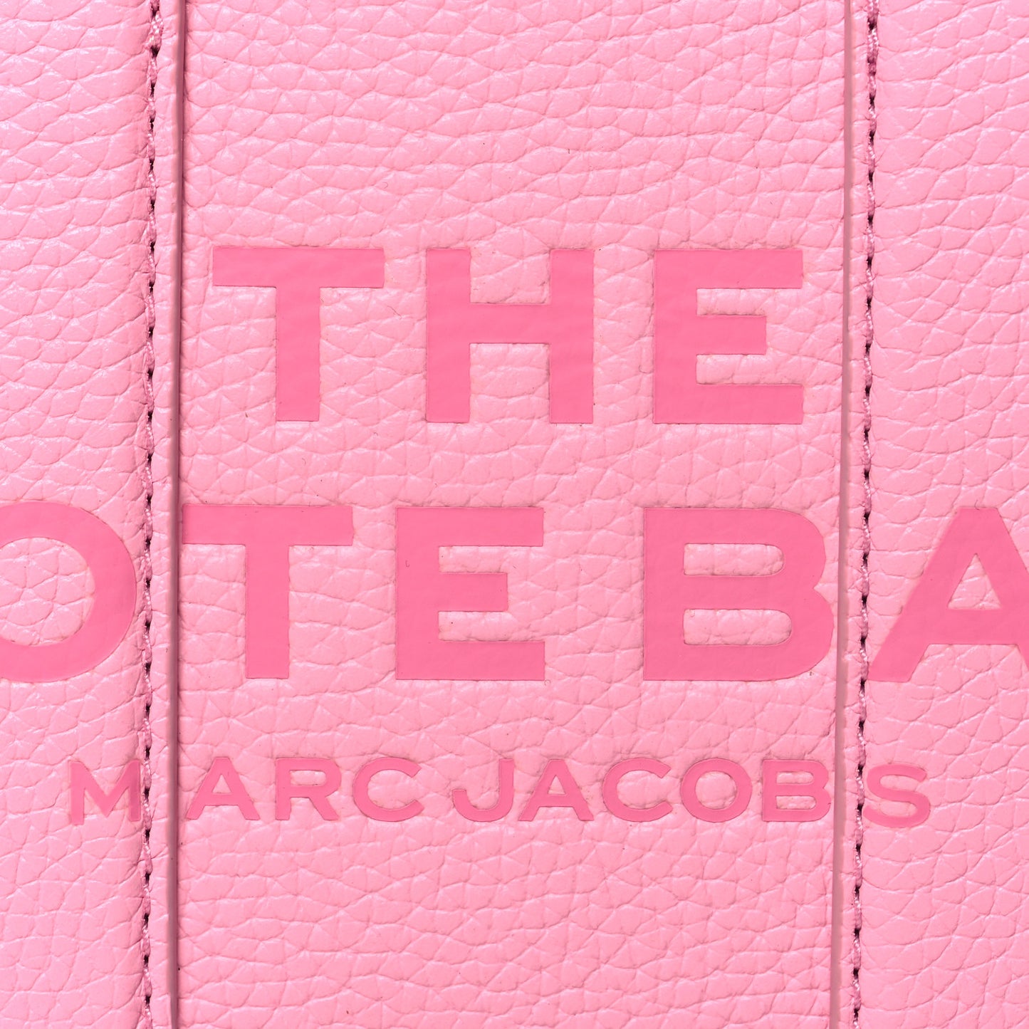 Grained Calfskin Micro The Tote Bag Fluro candy