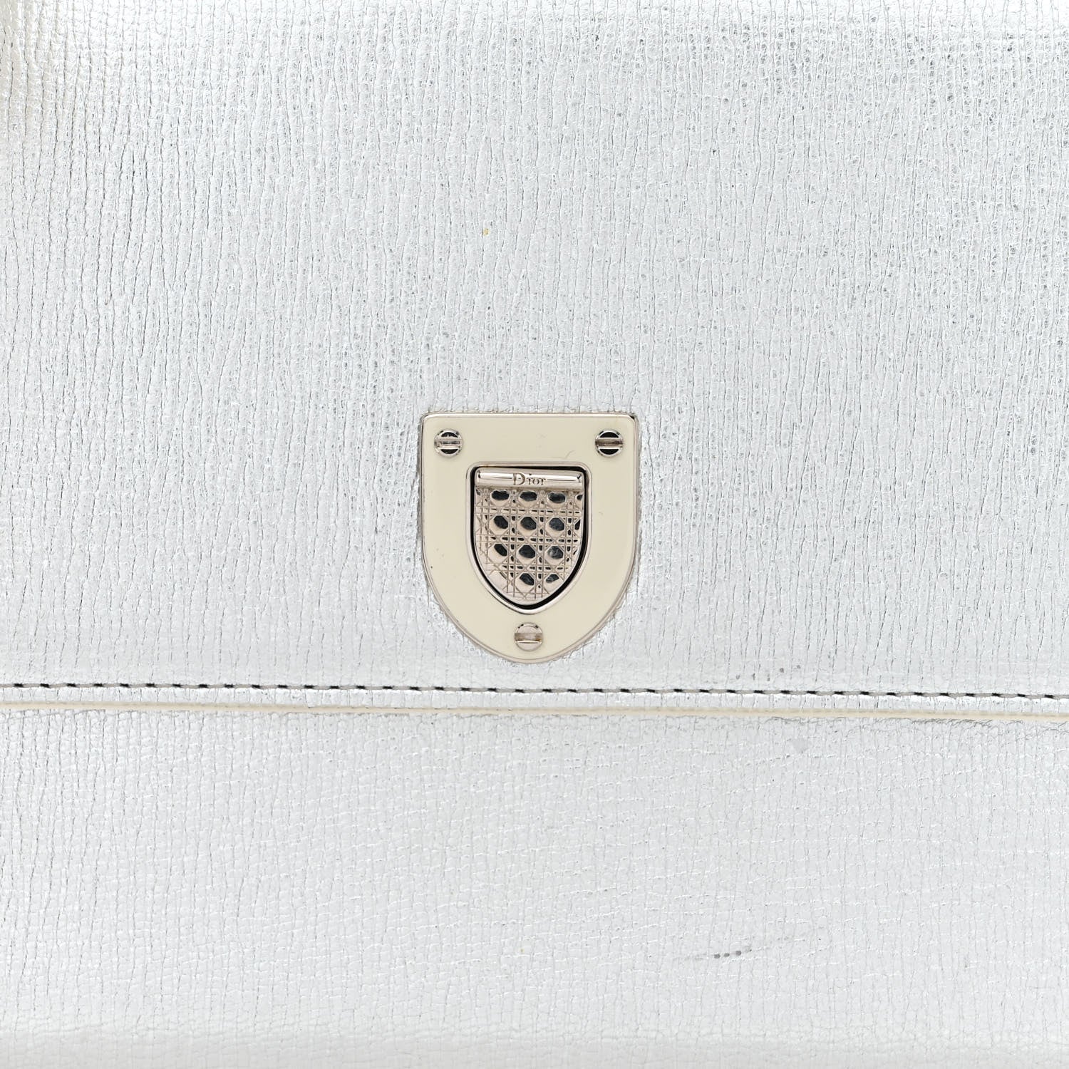 Christian Dior Goatskin Diorever Wallet On Chain Argent 8 of 12