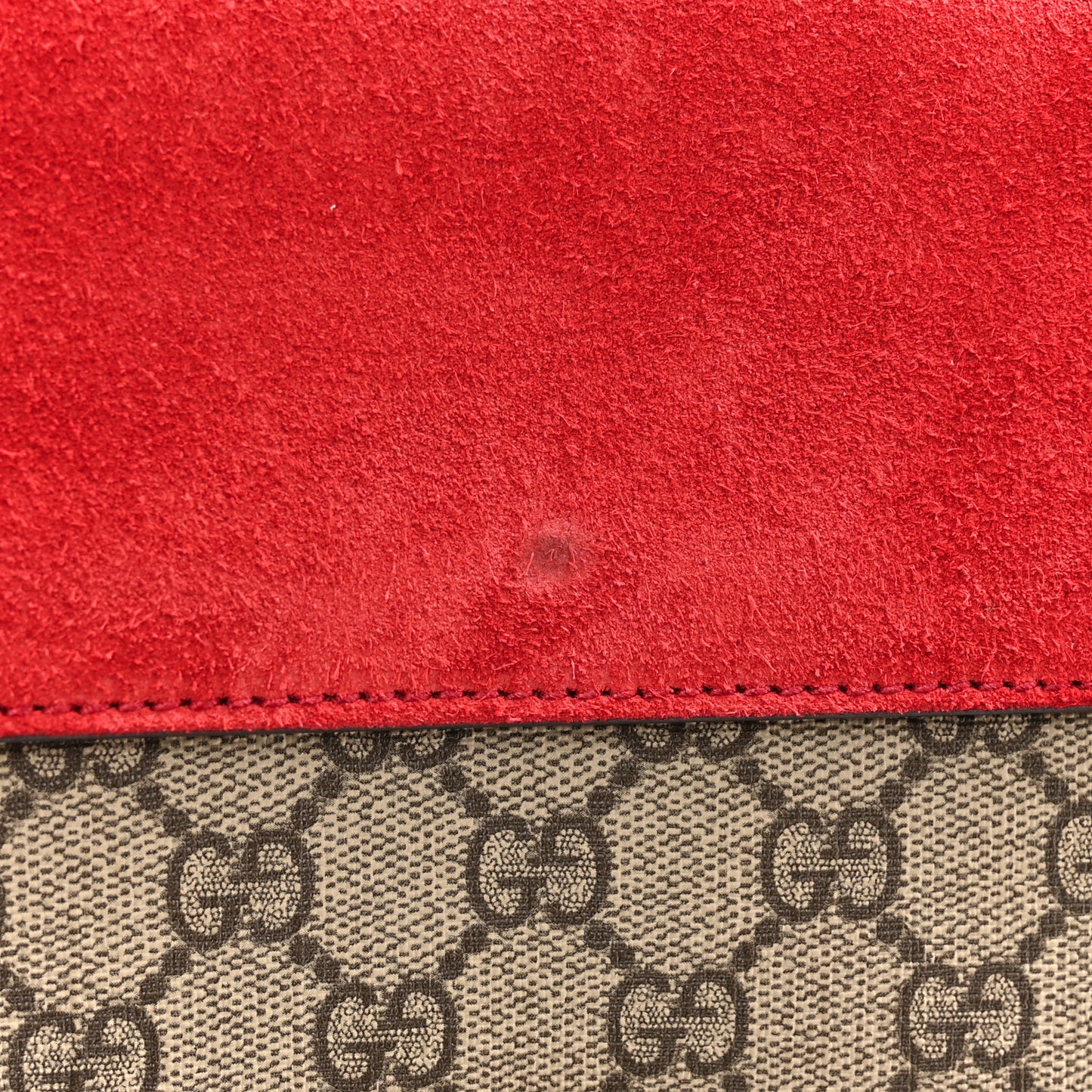 GG Supreme Monogram Small Dionysus Shoulder Bag Red