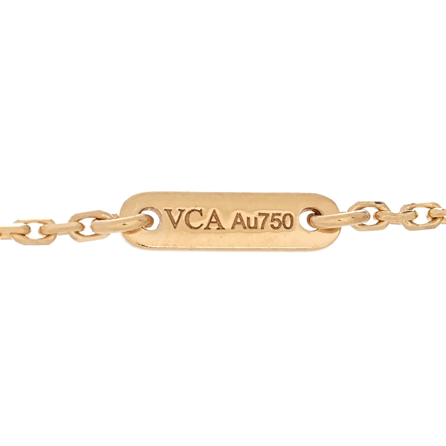 18K Yellow Gold Mother of Pearl Sweet Alhambra Bracelet