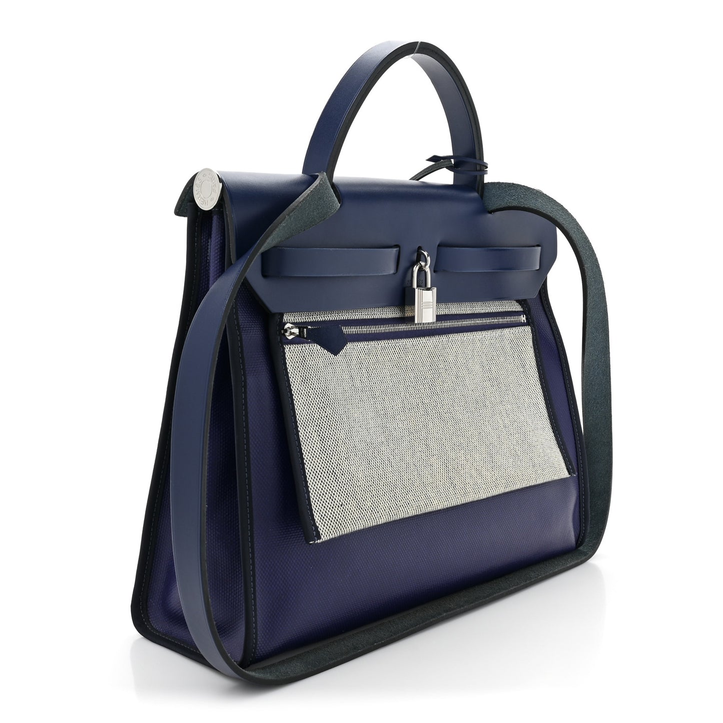 Toile H Berline Vache Hunter Herbag Zip PM 31 Bleu Encre Bleu Saphir