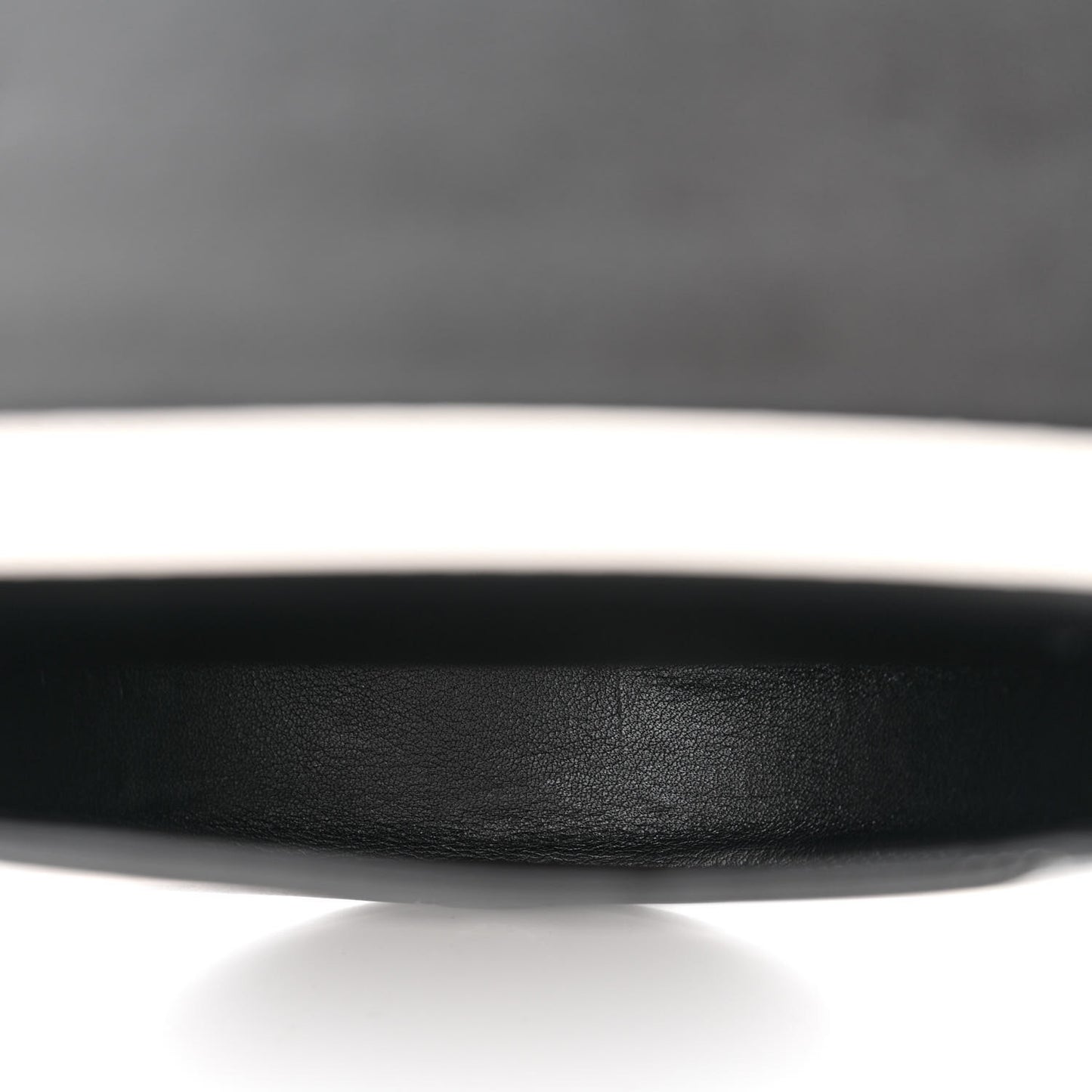 Soft Calfskin Heel Bag Black Soft White